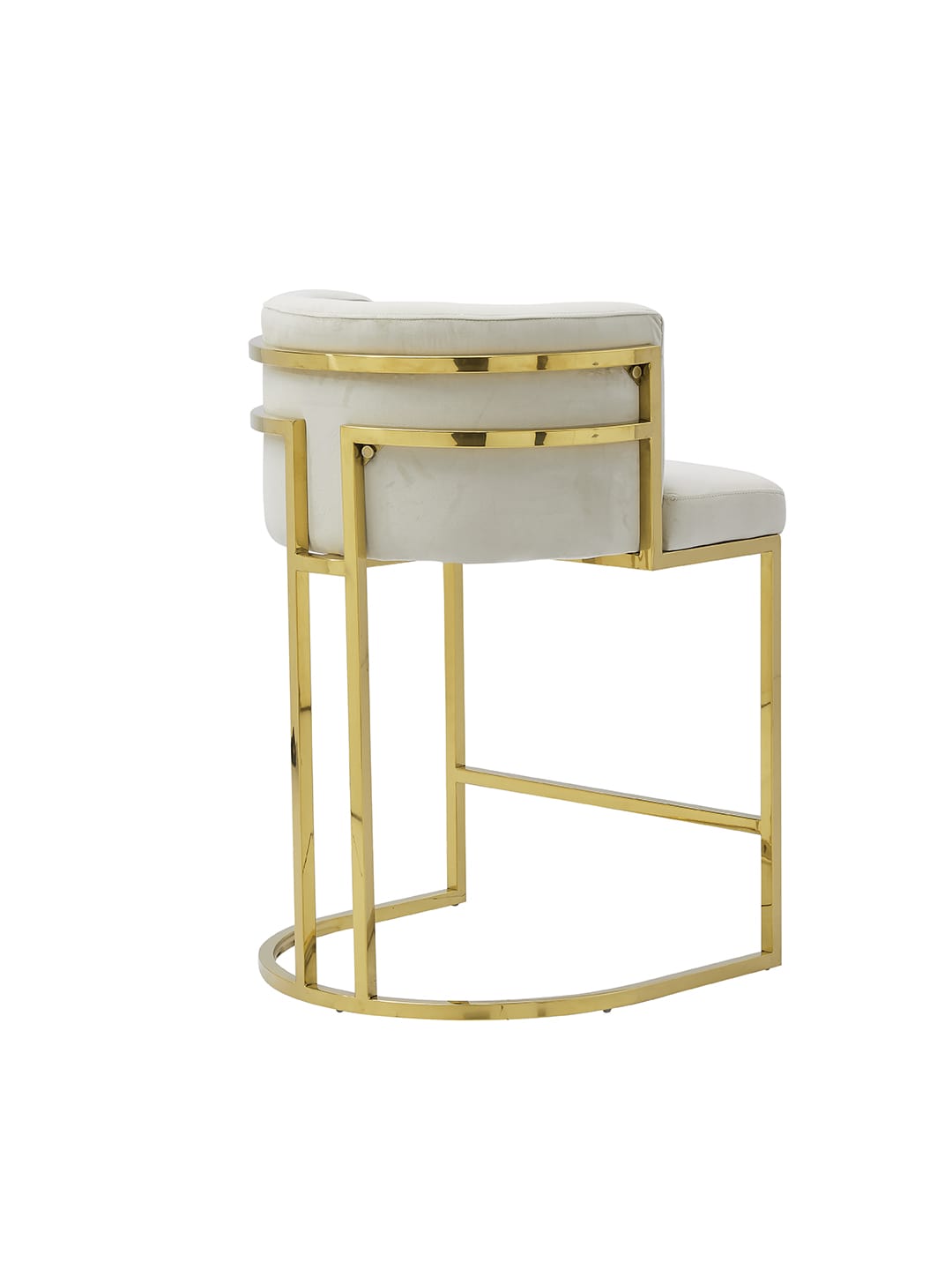 YA44 Bar Stool (Gold & Light Grey) - GLARA HOME