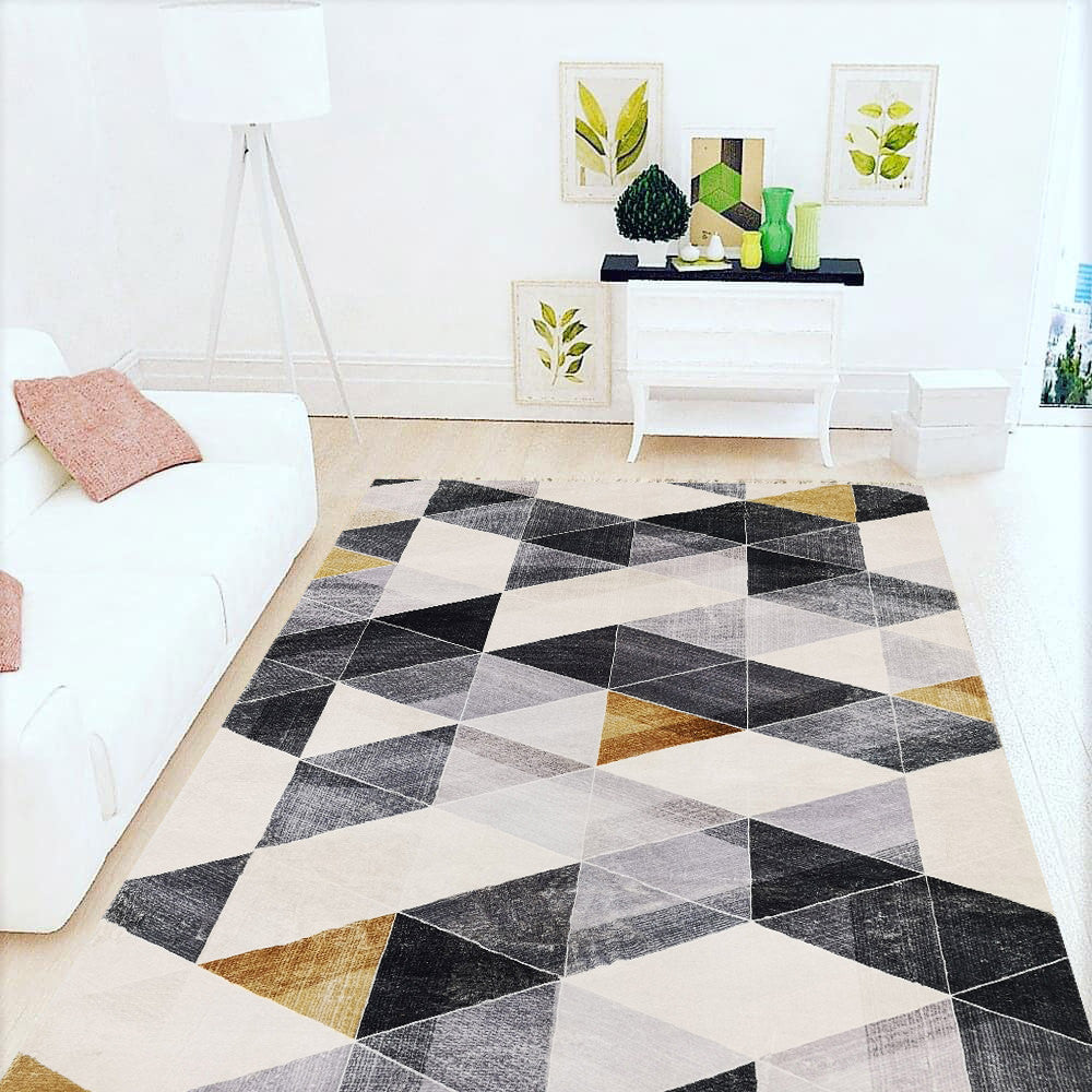 G4609-1 Abstract Rug - GLARA HOME