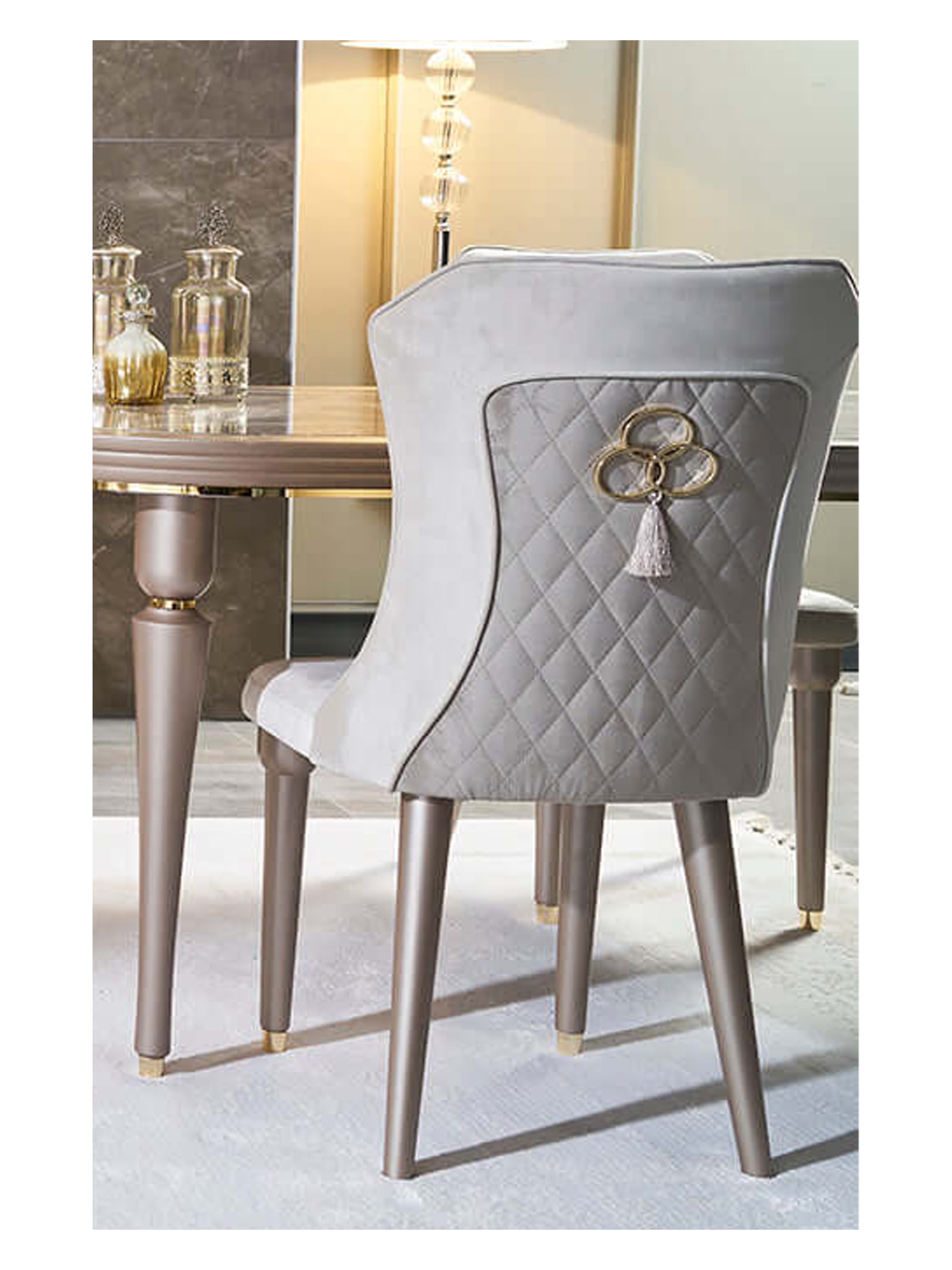 Arya Gold Dining Chairs - GLARA HOME