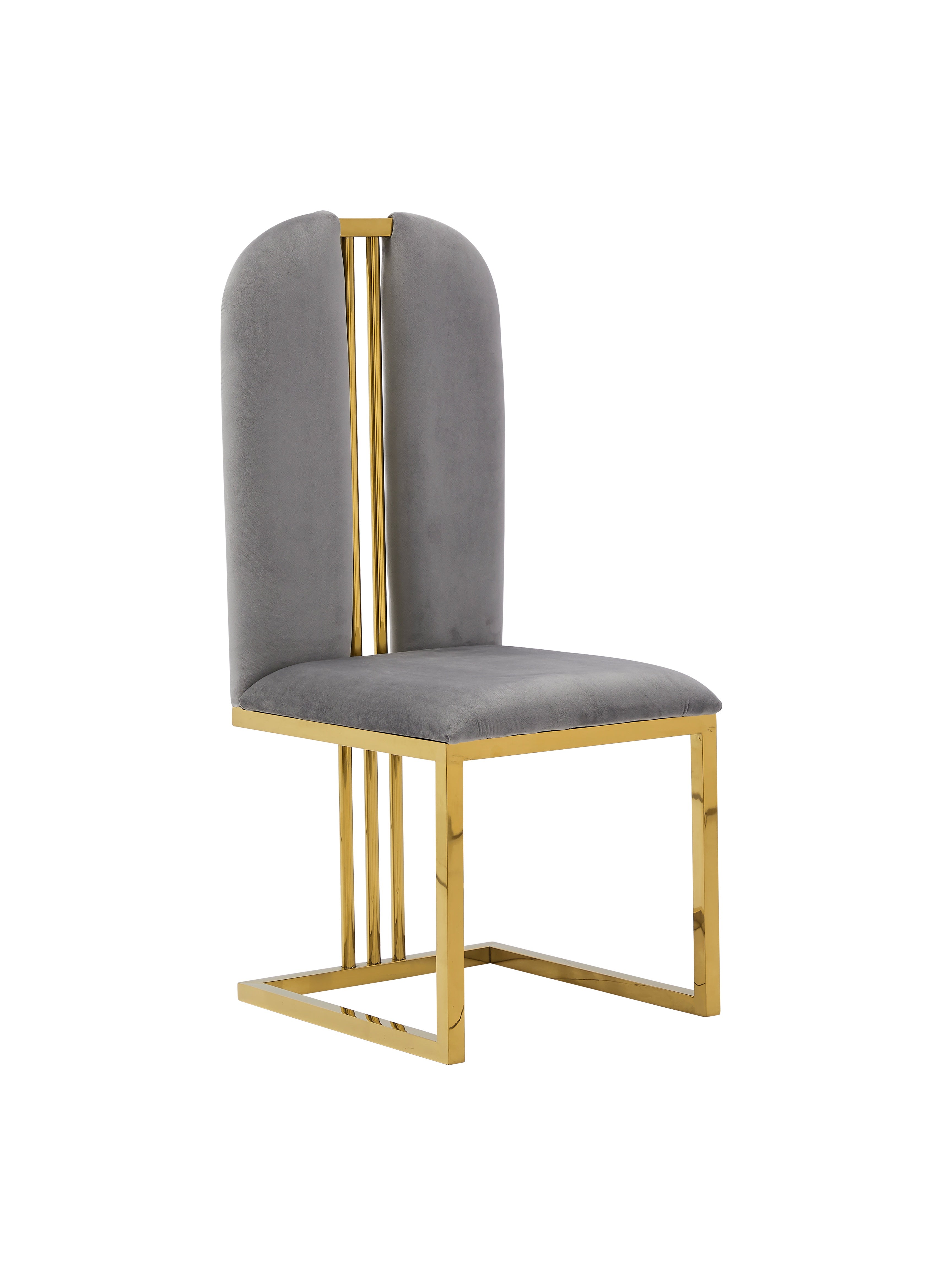 GL3 Dining Chair (Gold Grey) - GLARA HOME