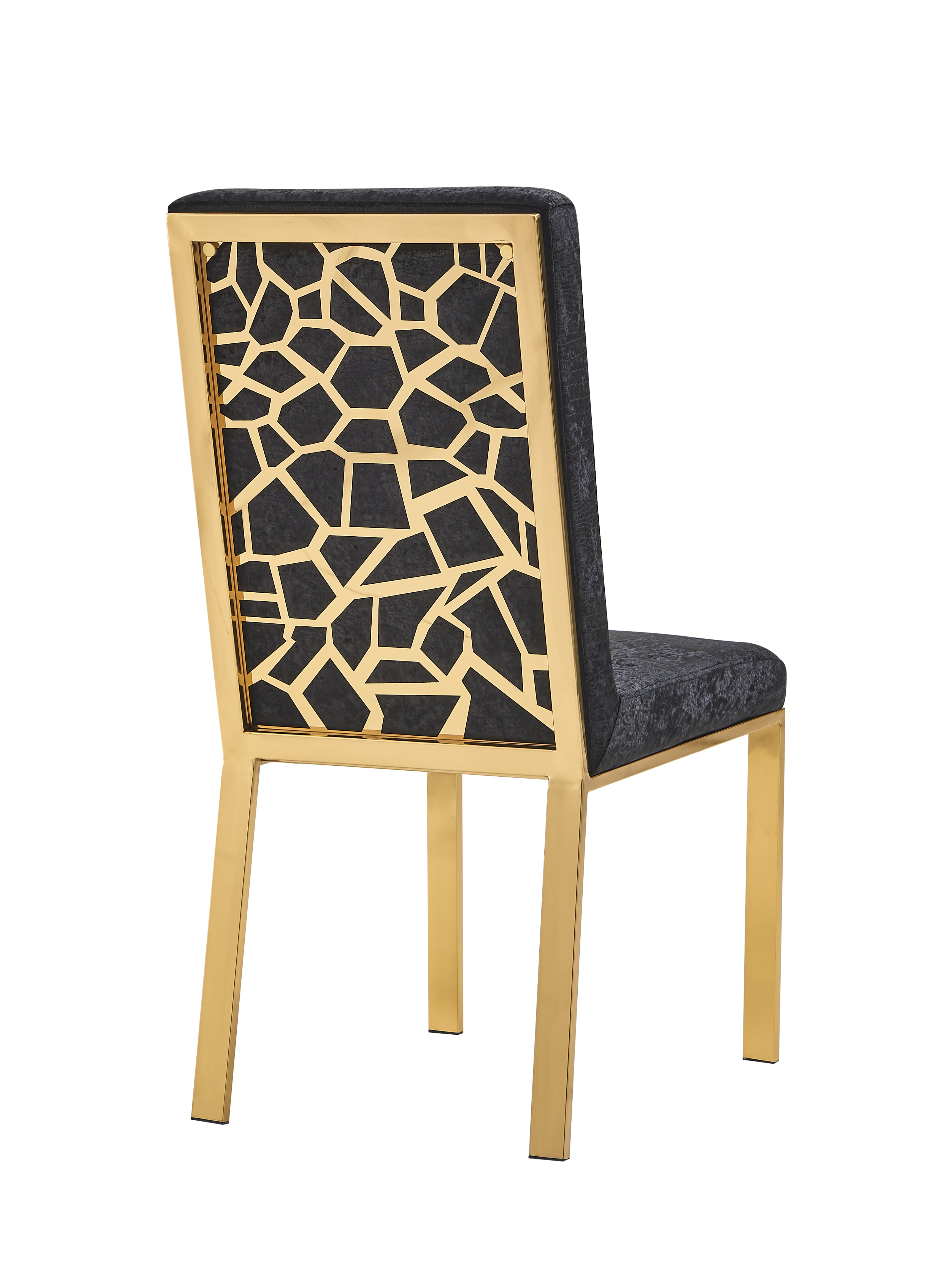 222 Dining Chair (Gold Cream) - GLARA HOME