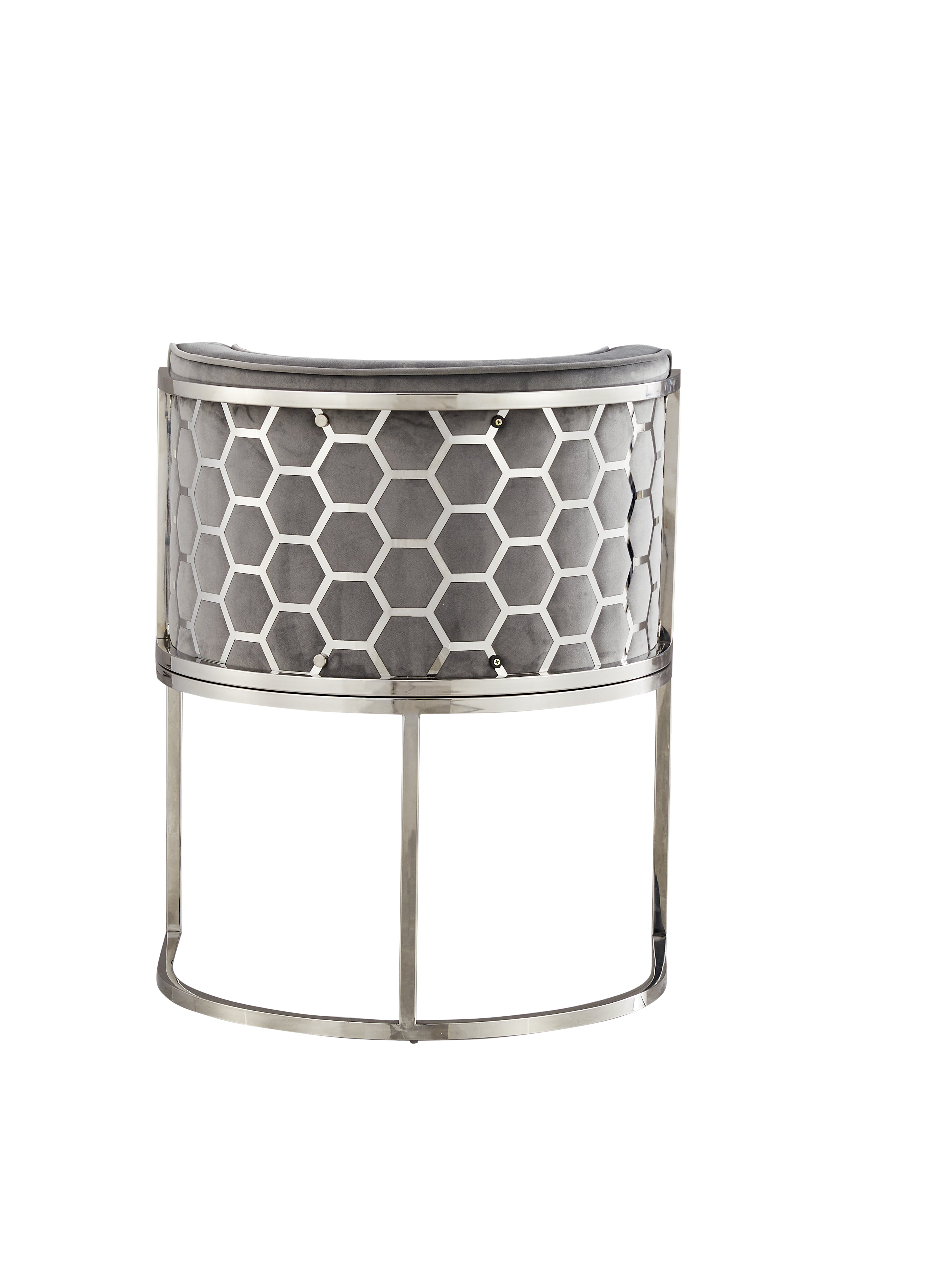 216A Dining Chair (Silver Grey) - GLARA HOME