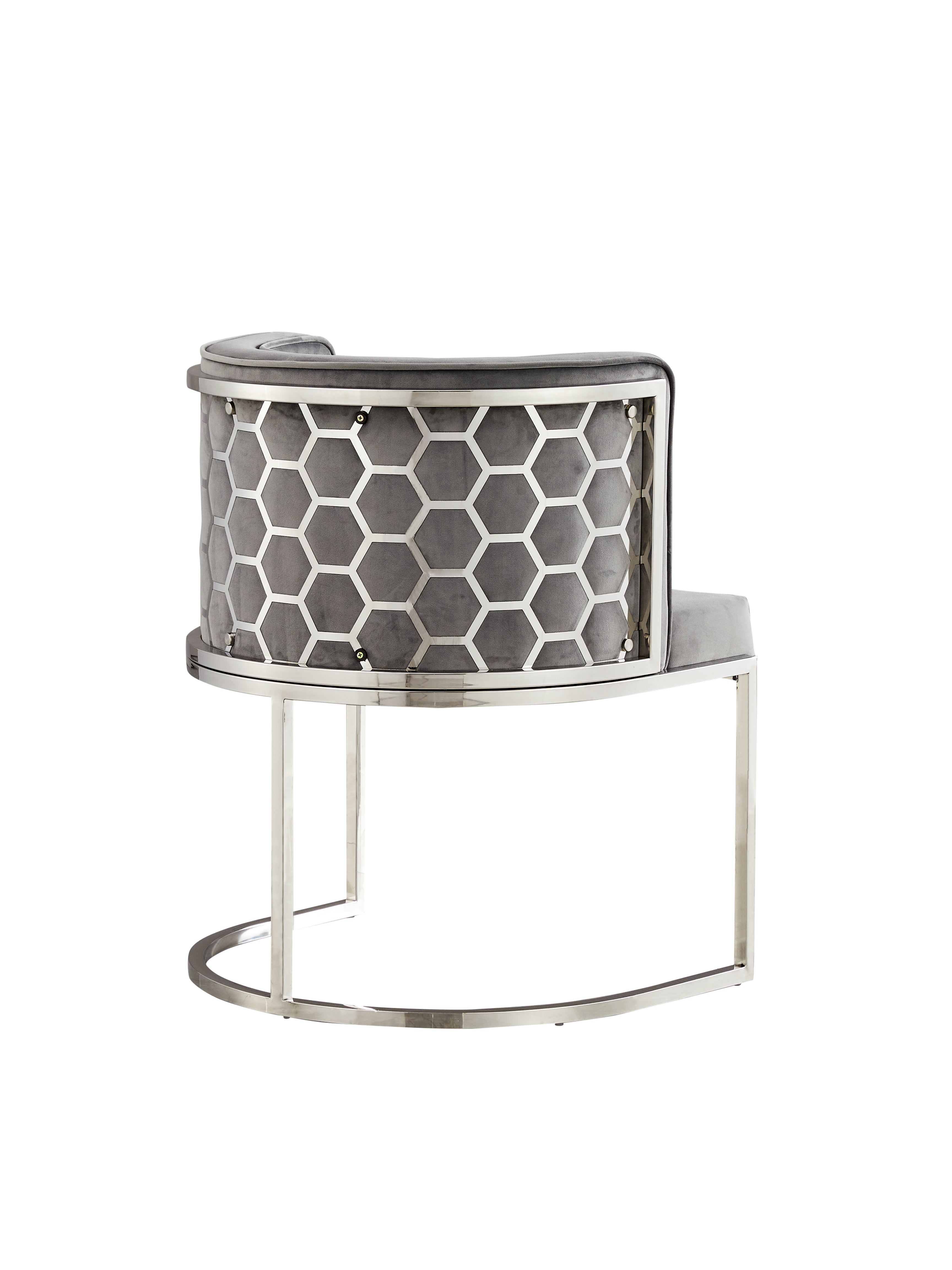 216A Dining Chair (Silver Grey) - GLARA HOME