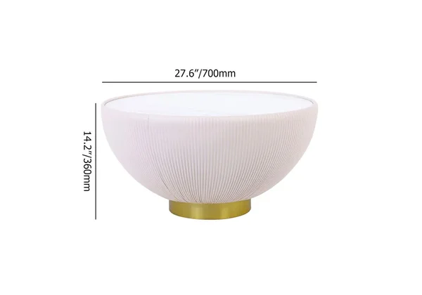 EA005 Sintered Stone White/ Black Coffee Table - GLARA HOME