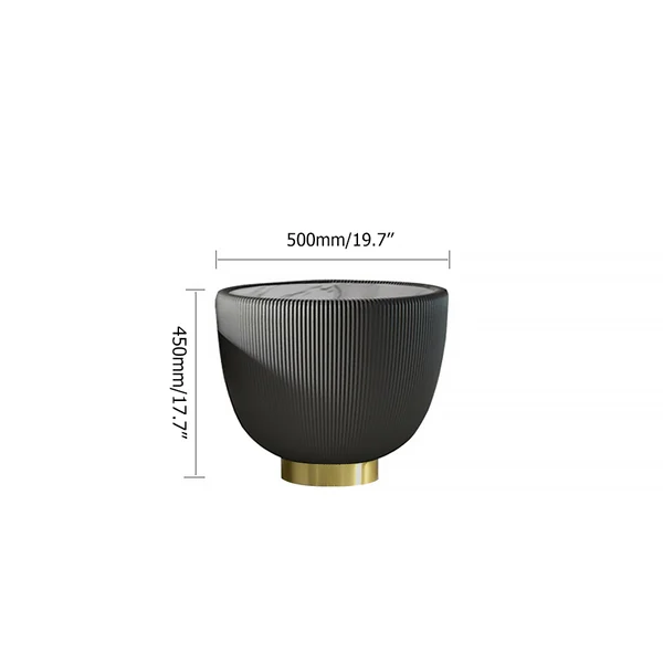 EA005 Sintered Stone White/ Black Coffee Table - GLARA HOME