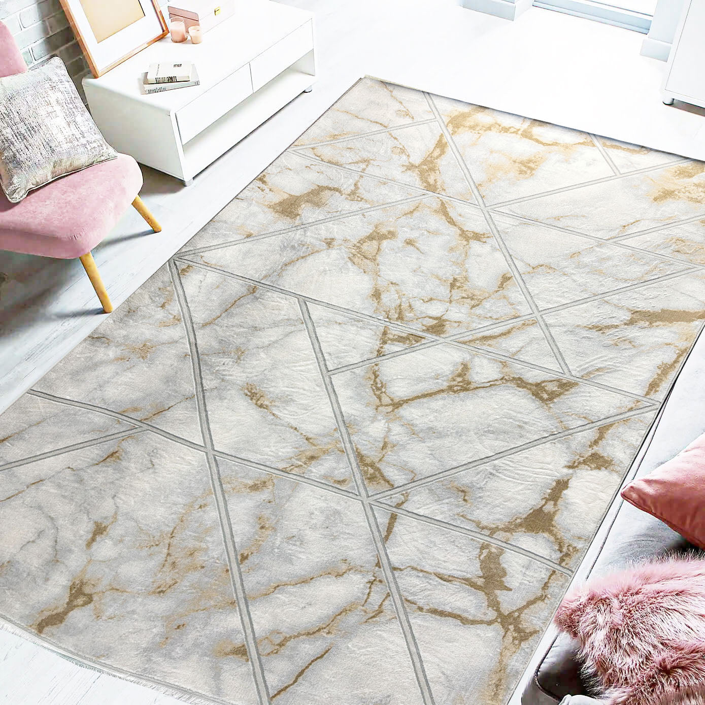 23999-071 Modern Rug - GLARA HOME