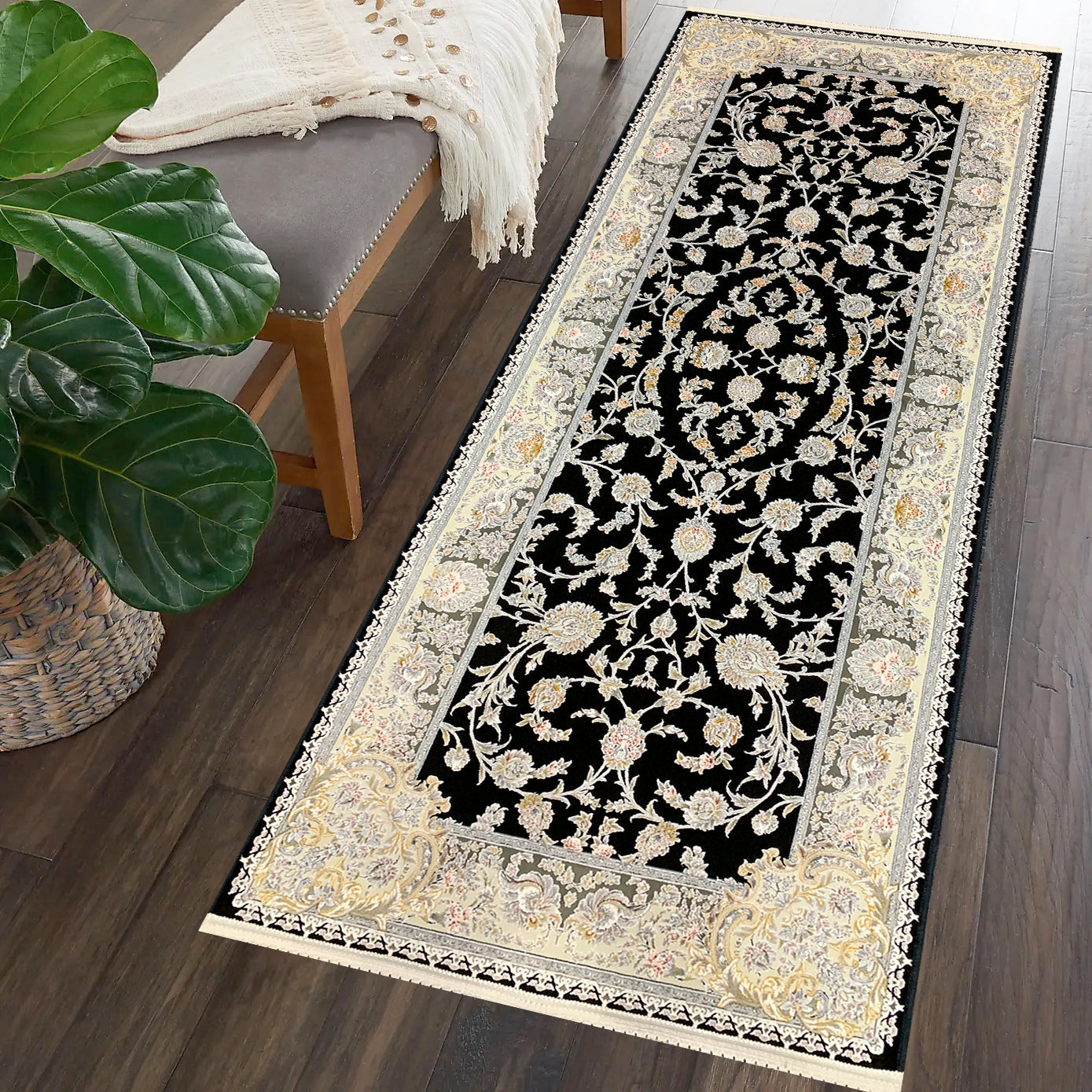 Mehraban 1200 Reed Runner Rug - GLARA HOME