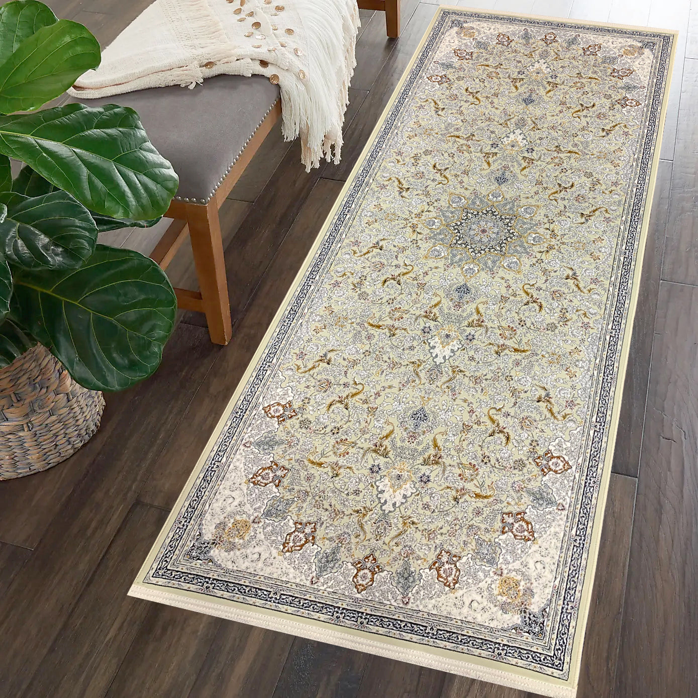 Mina 1200 Reed Runner Rug - GLARA HOME