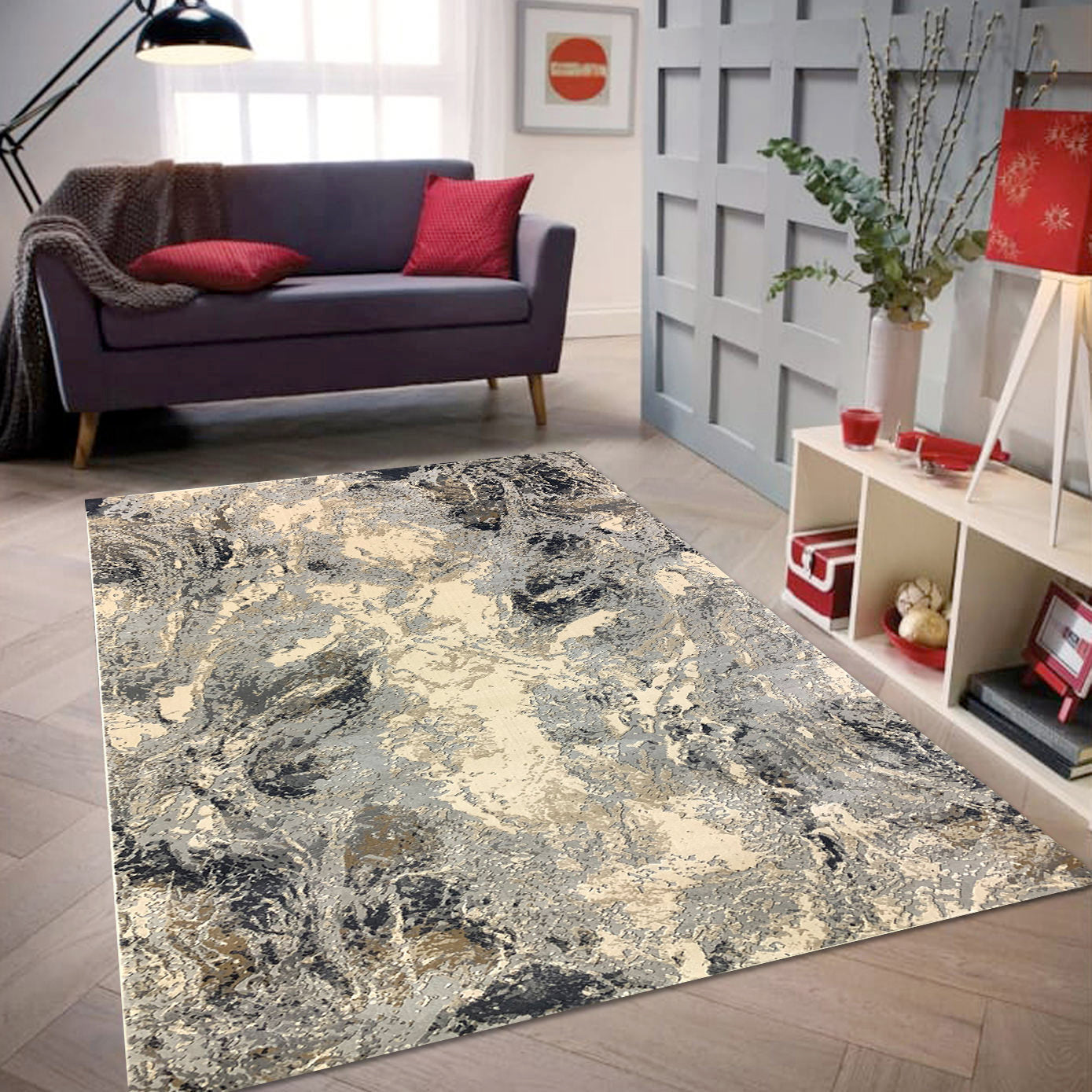 H6217 Modern Rug - GLARA HOME