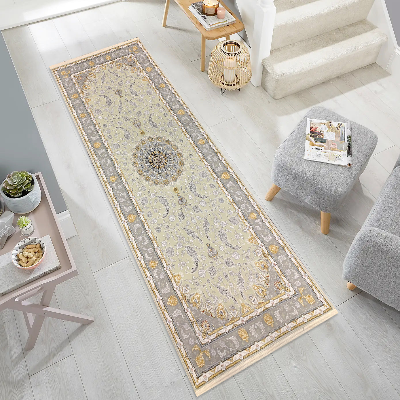 Isfahan 1200 Reed Runner Rug - GLARA HOME