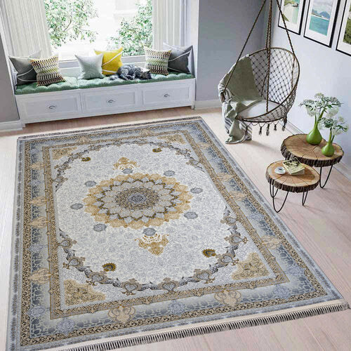 Rozhan 1200 Reed Persian Rug - GLARA HOME