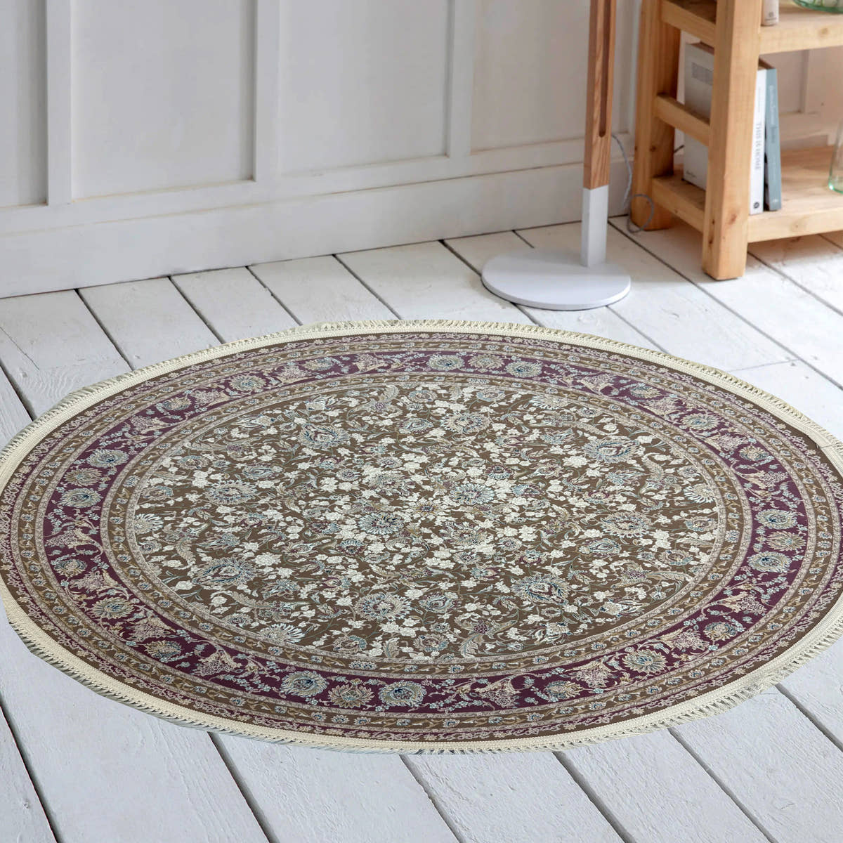4022 1250 Reed Round Rug - GLARA HOME