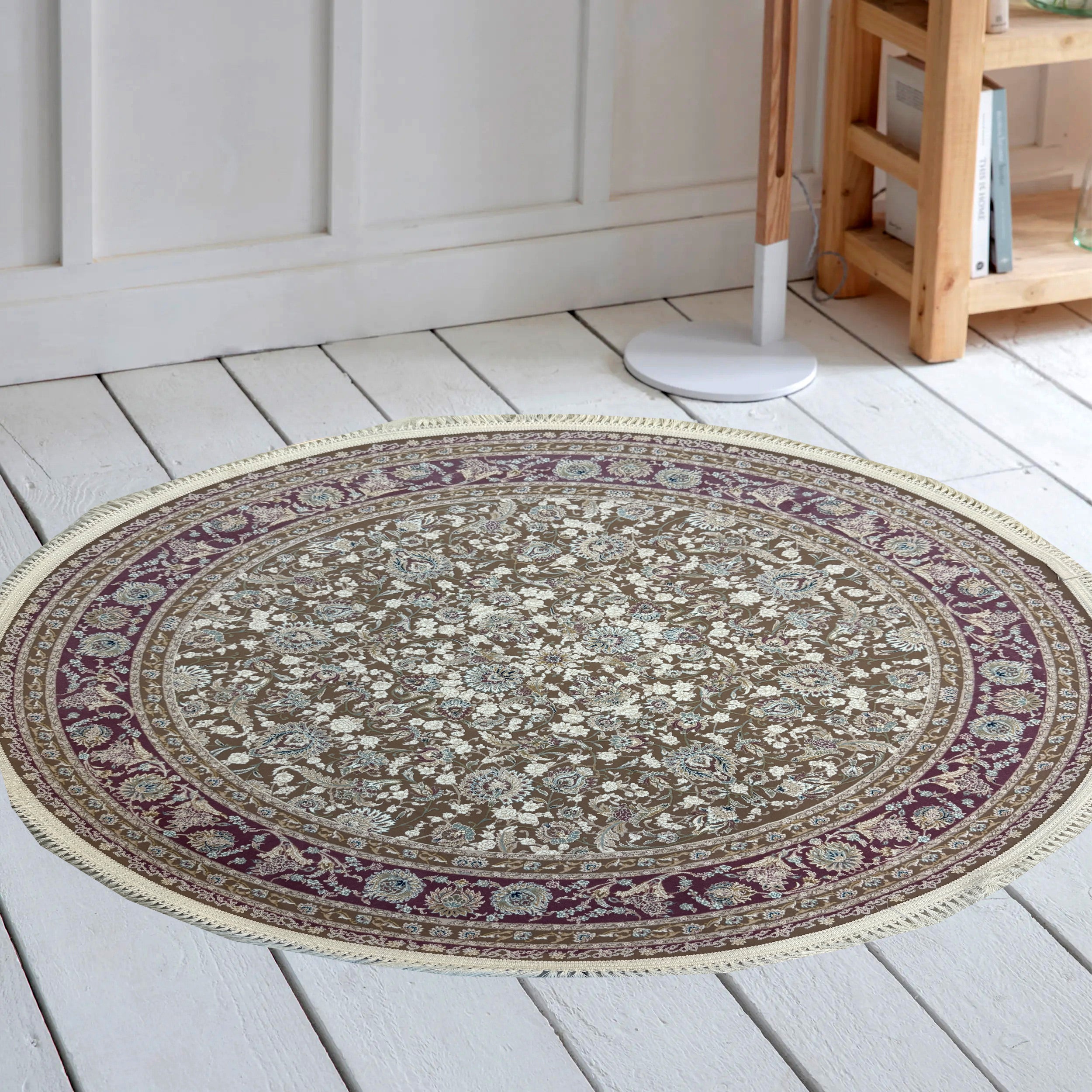 4022 1250 Reed Round Rug - GLARA HOME
