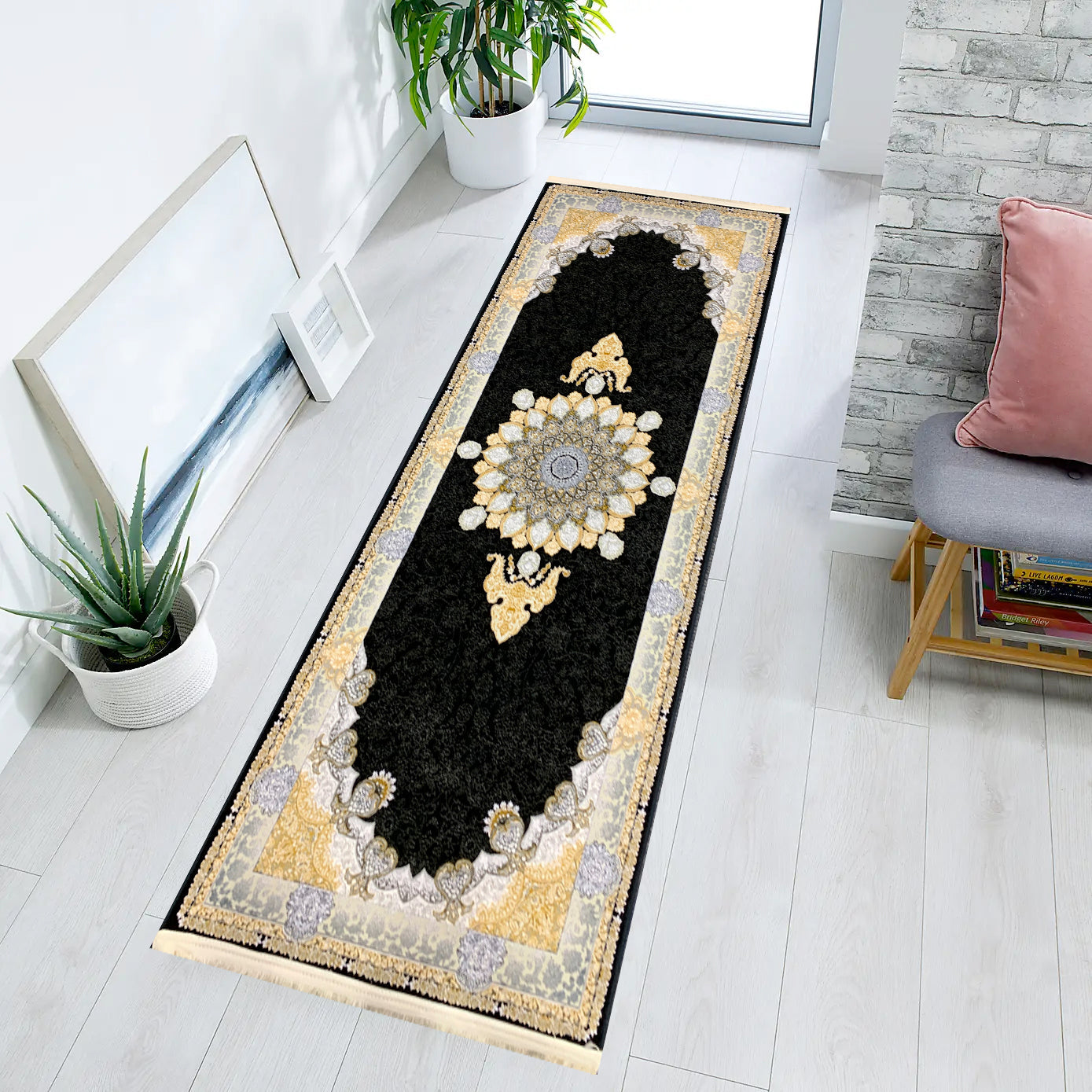 Rozhan 1200 Reed Runner Rug - GLARA HOME