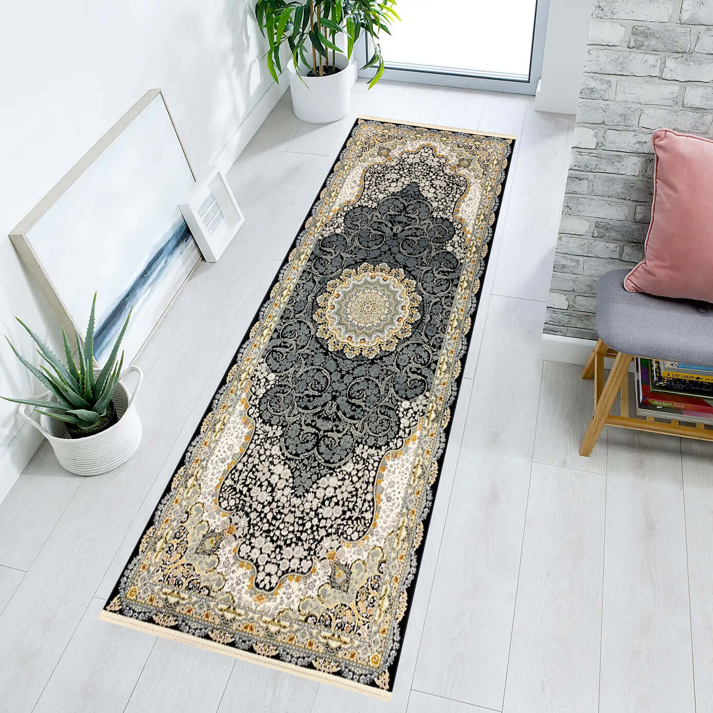 Azarakhsh 1200 Reed Runner Rug - GLARA HOME