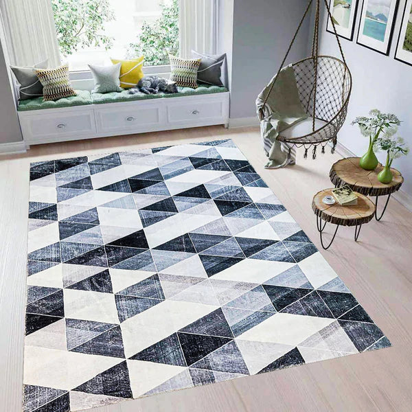 G4609-2 Abstract Rug - GLARA HOME