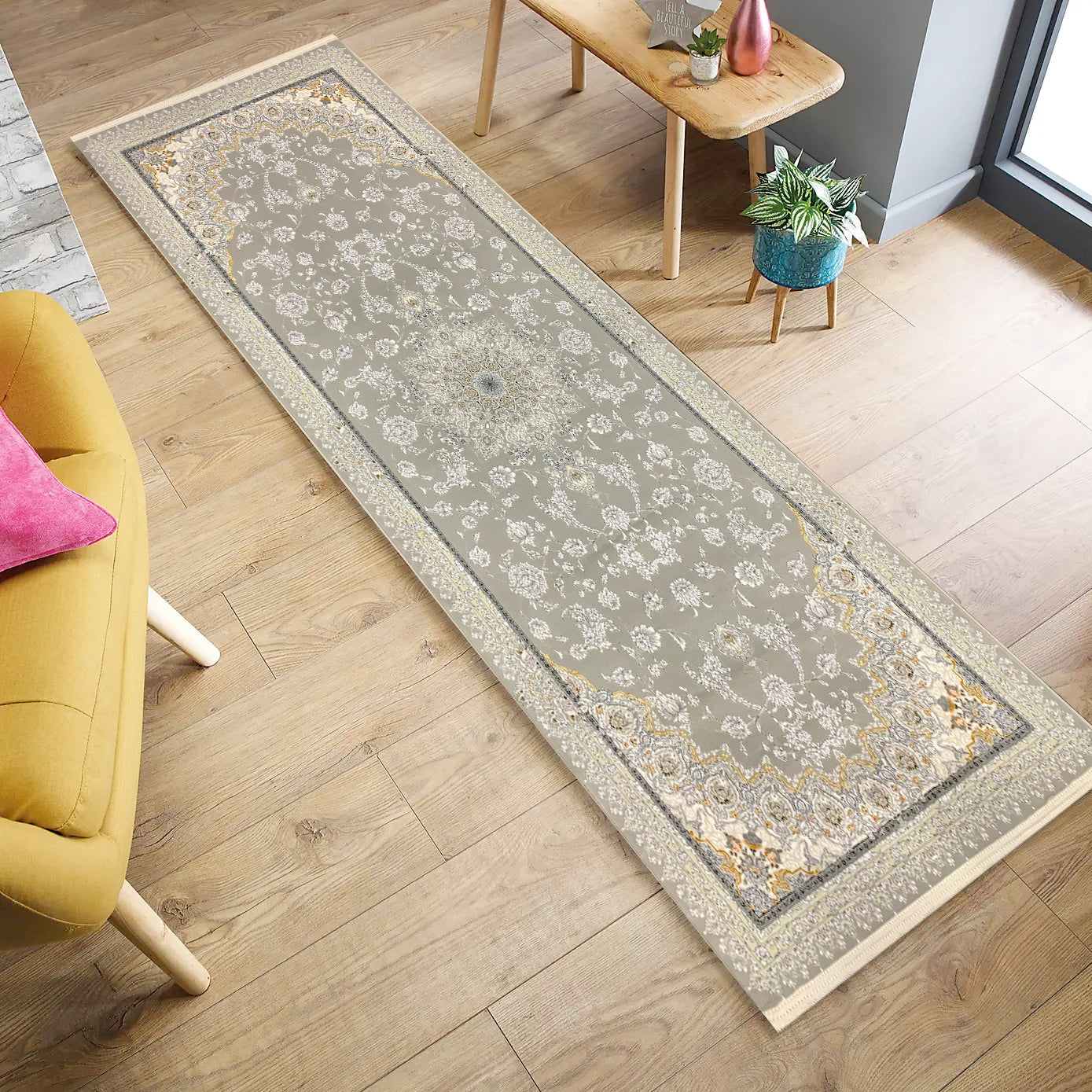 Tida 1200 Reed Runner Rug - GLARA HOME