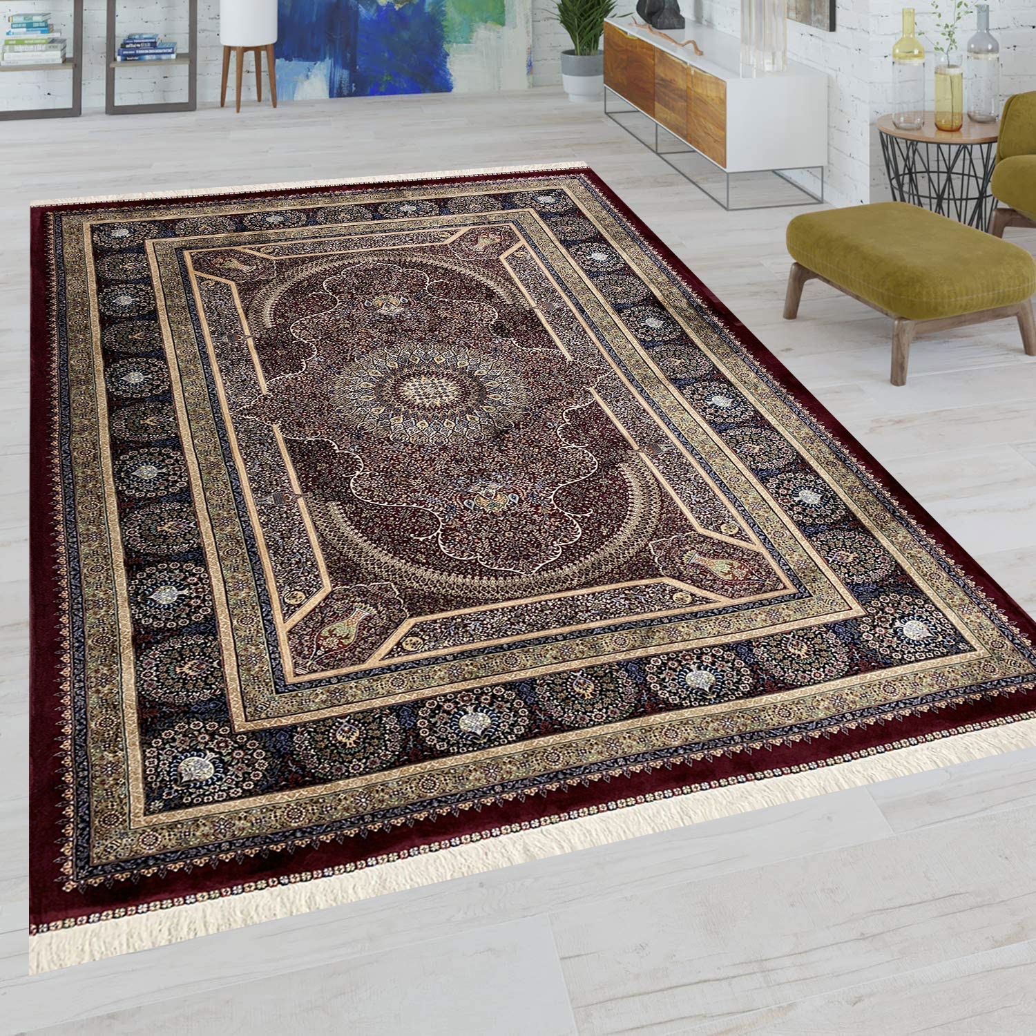 G230 Silk Rug - GLARA HOME