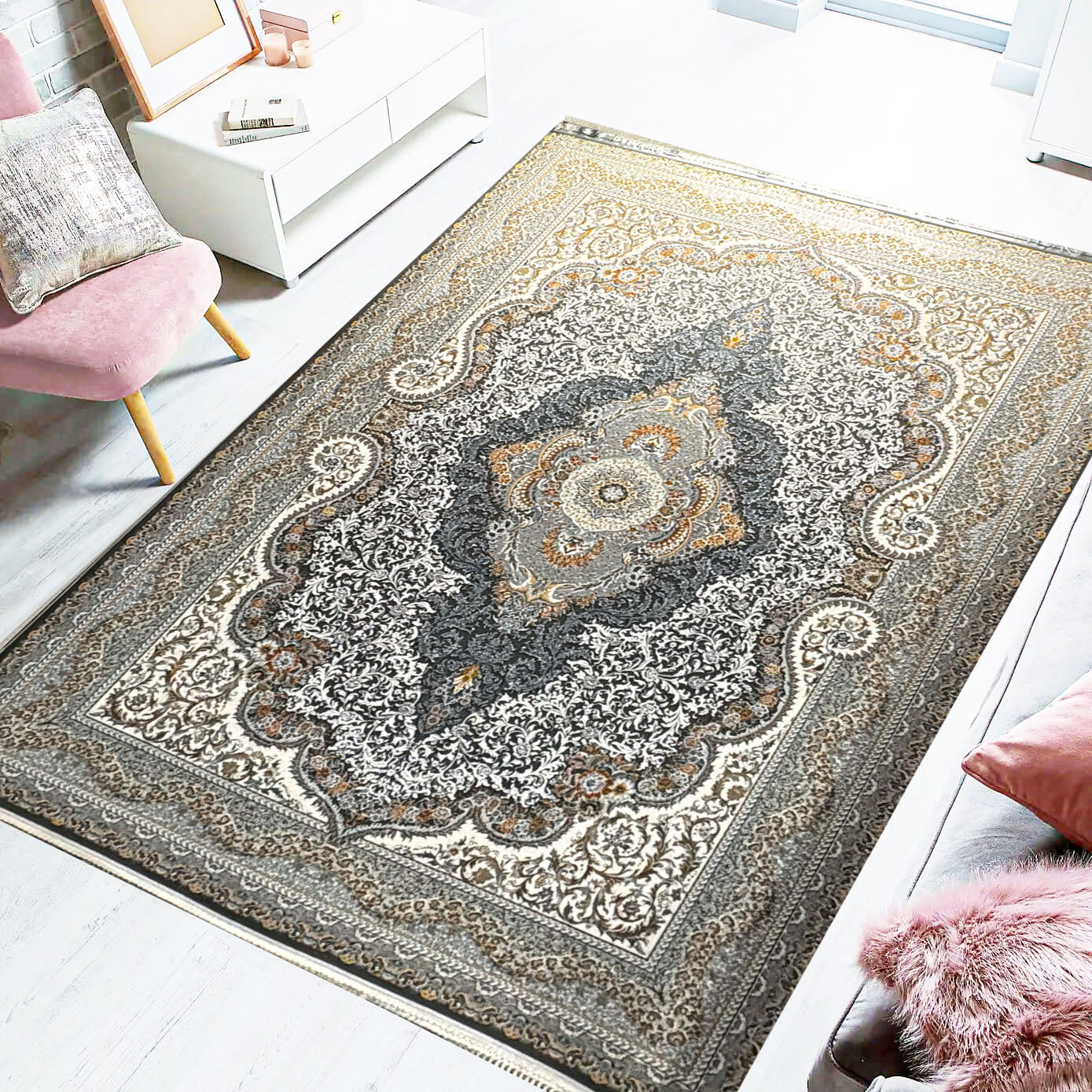 ARSES 1200 Reed Persian Rug - GLARA HOME