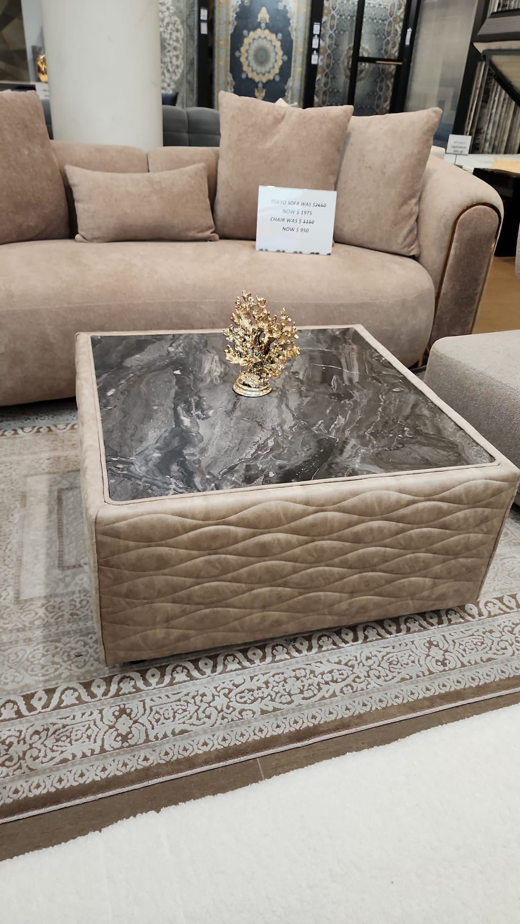 Aoria Sofa ( Royal02 Brown ) - GLARA HOME