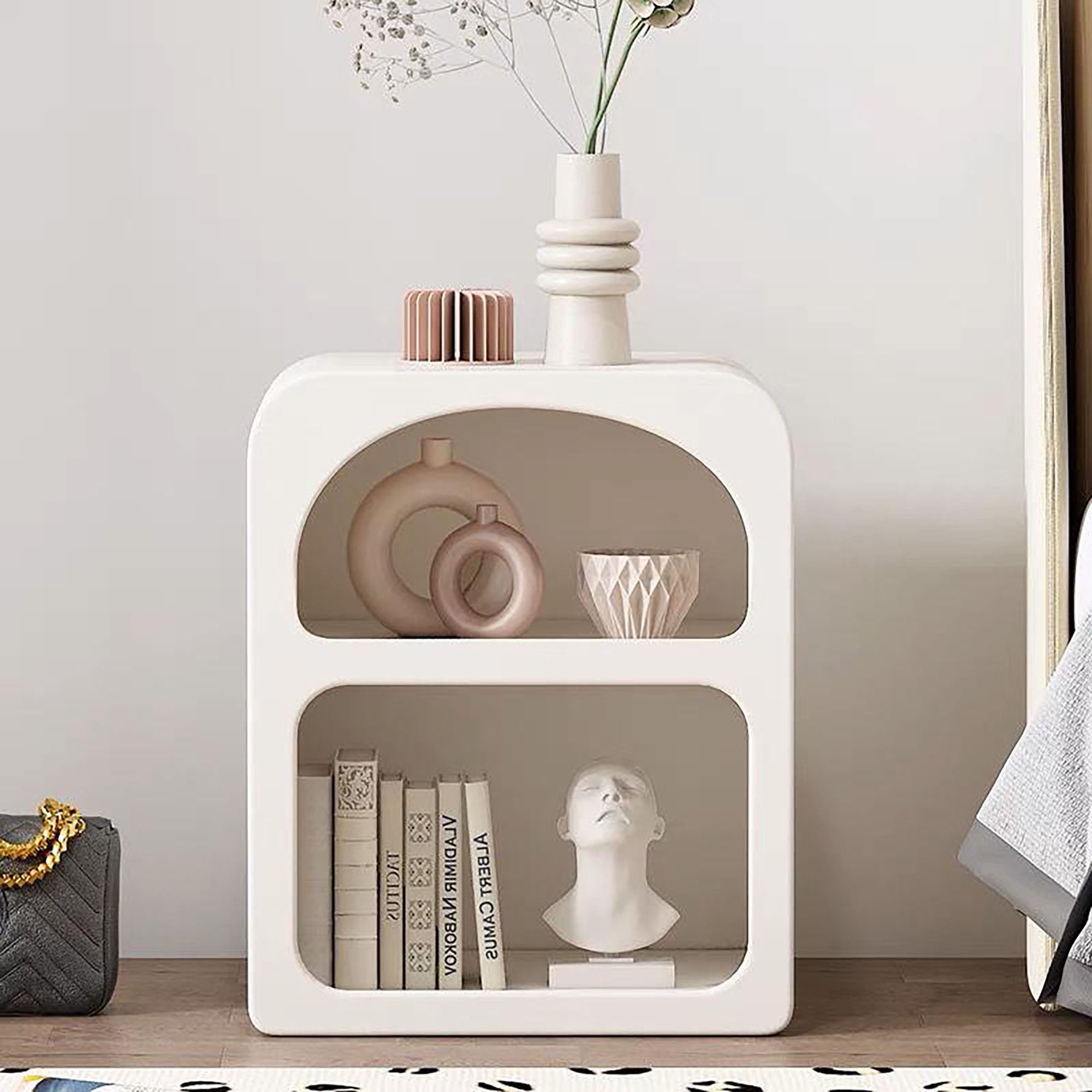 Arco Minimalist Bedside Table (MX-20) - GLARA HOME