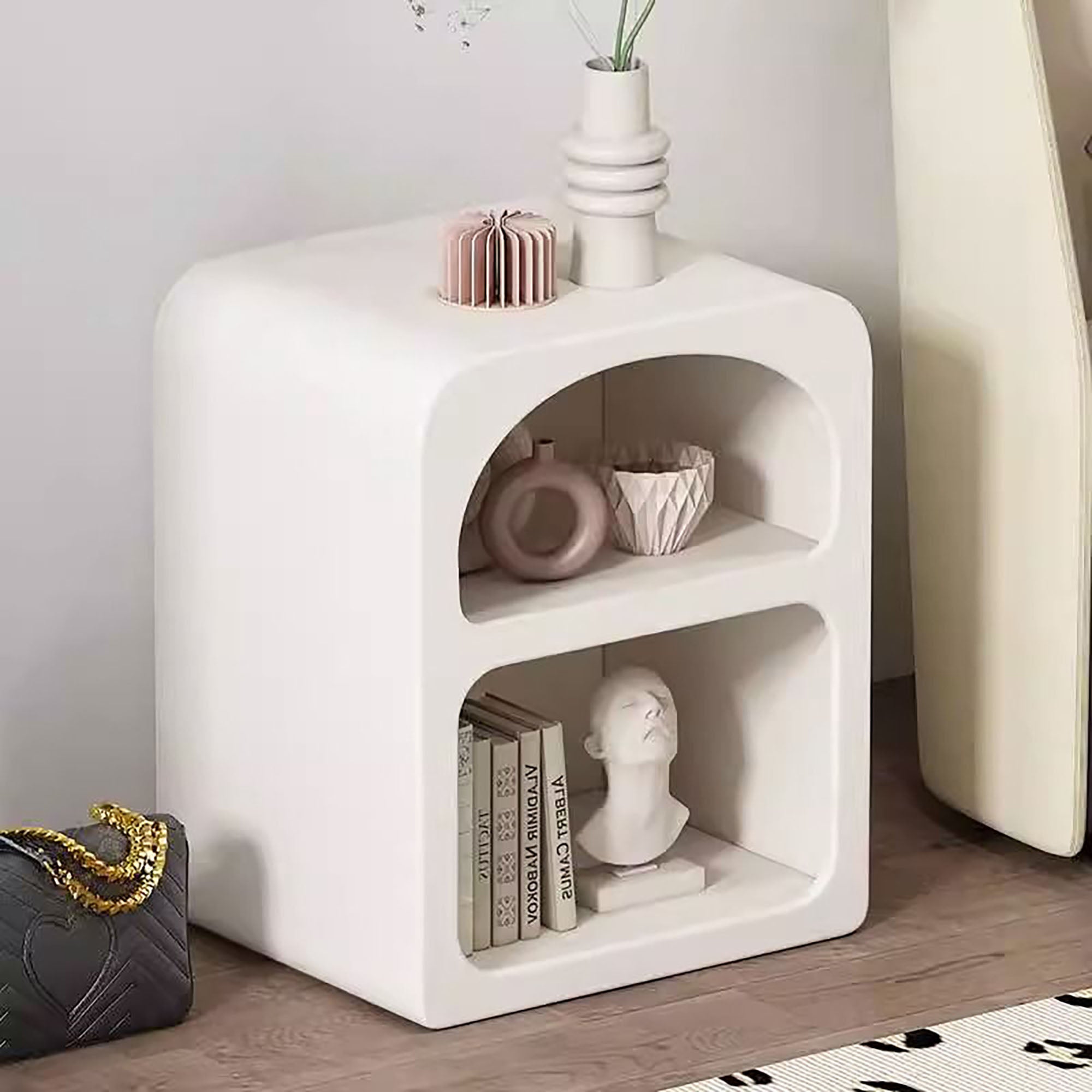 Arco Minimalist Bedside Table (MX-20) - GLARA HOME