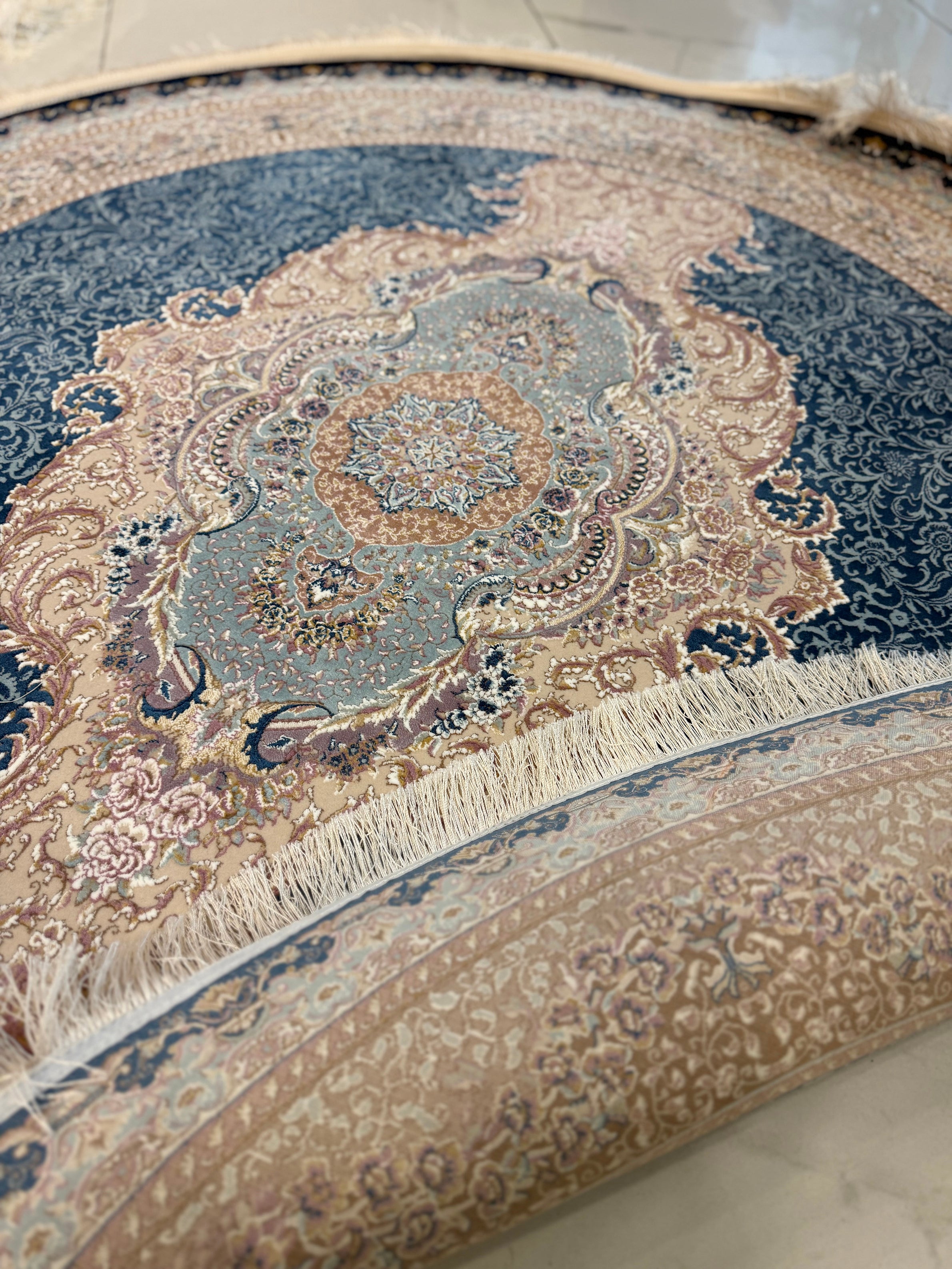 Arses 1250 Reed Round Rug - GLARA HOME