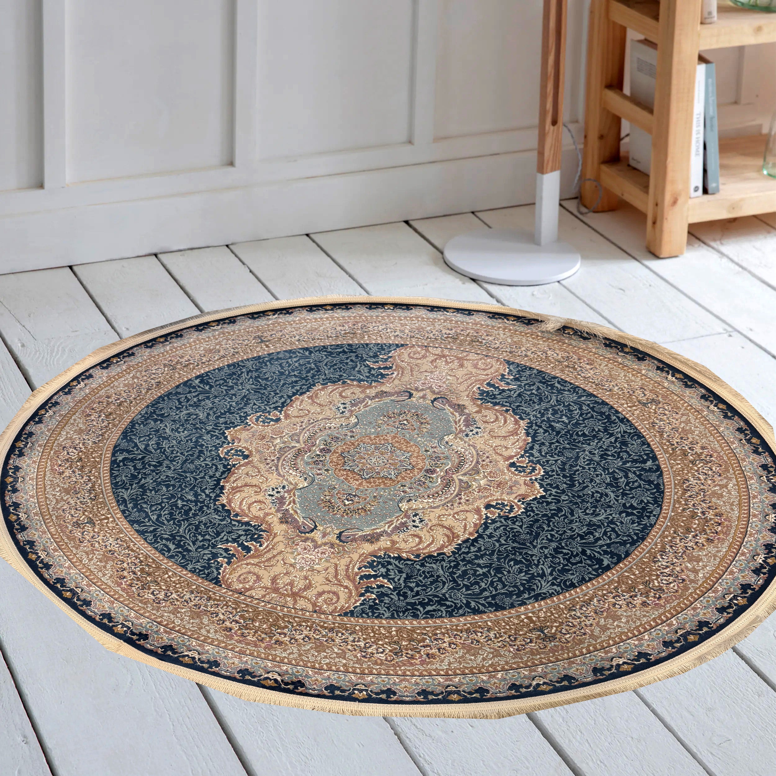 Arses 1250 Reed Round Rug - GLARA HOME