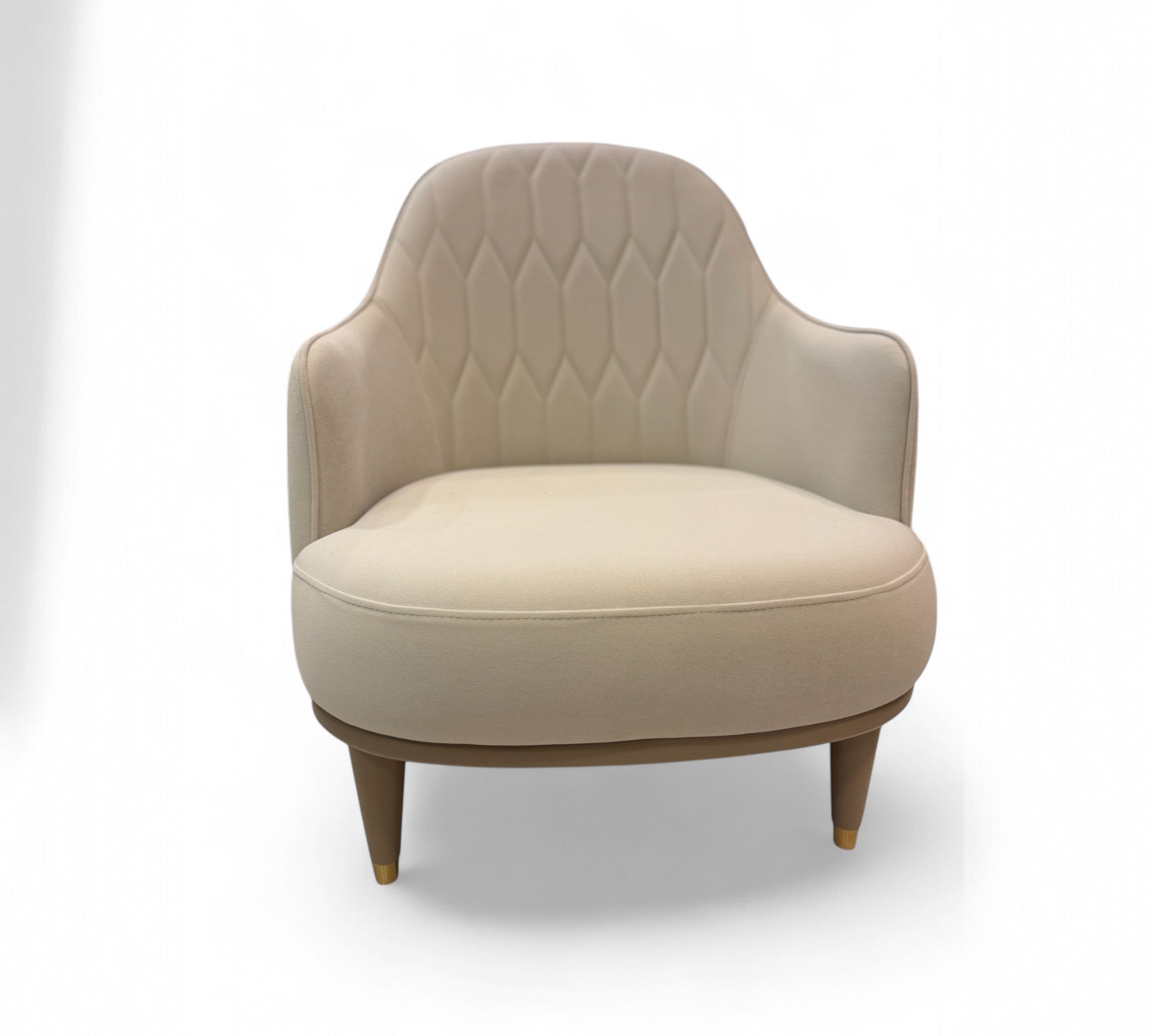 Asos Accent Chair Modern Nude Color ( Anka01 Gold ) - GLARA HOME