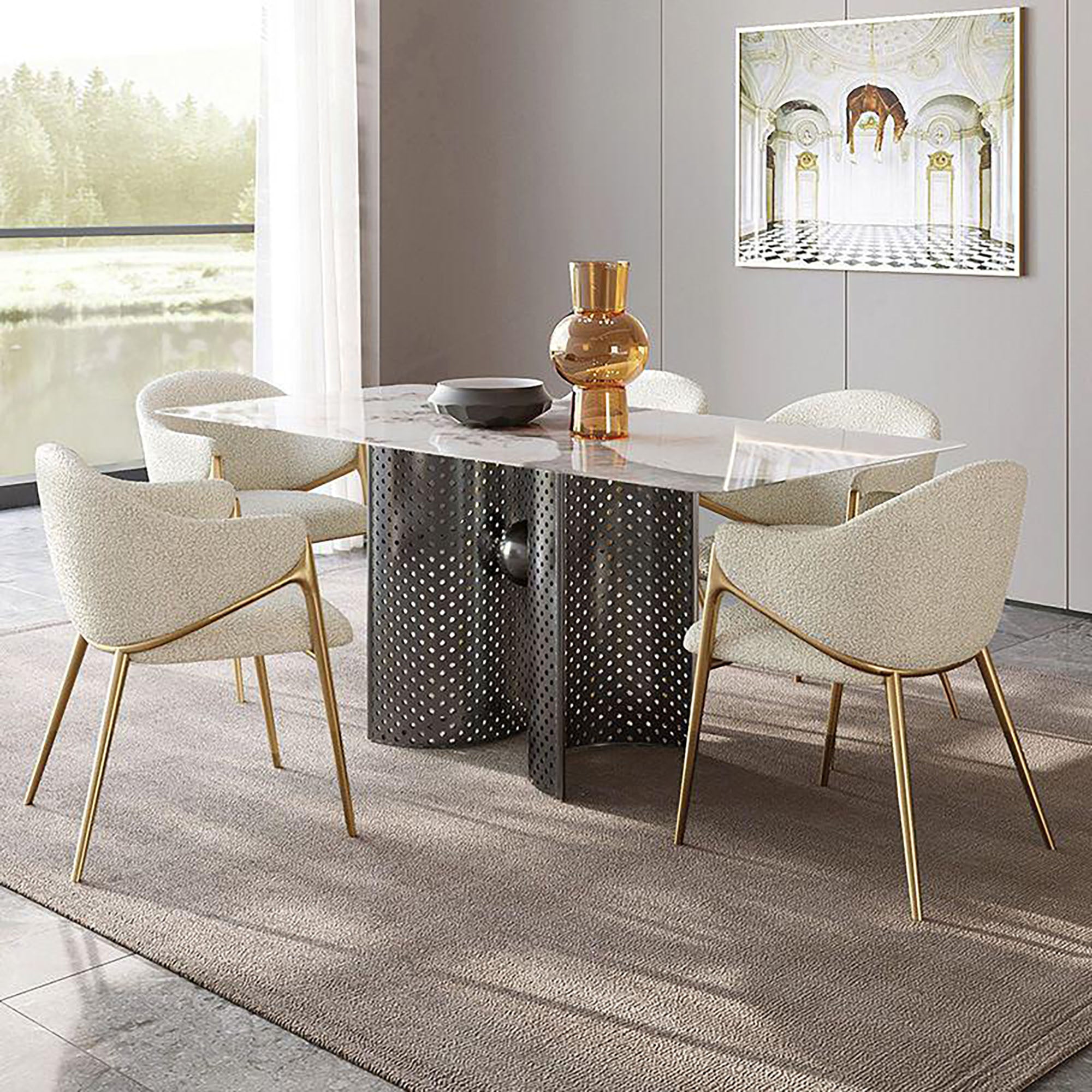 Aurora Luxe Dining Chair (MX-21) - GLARA HOME