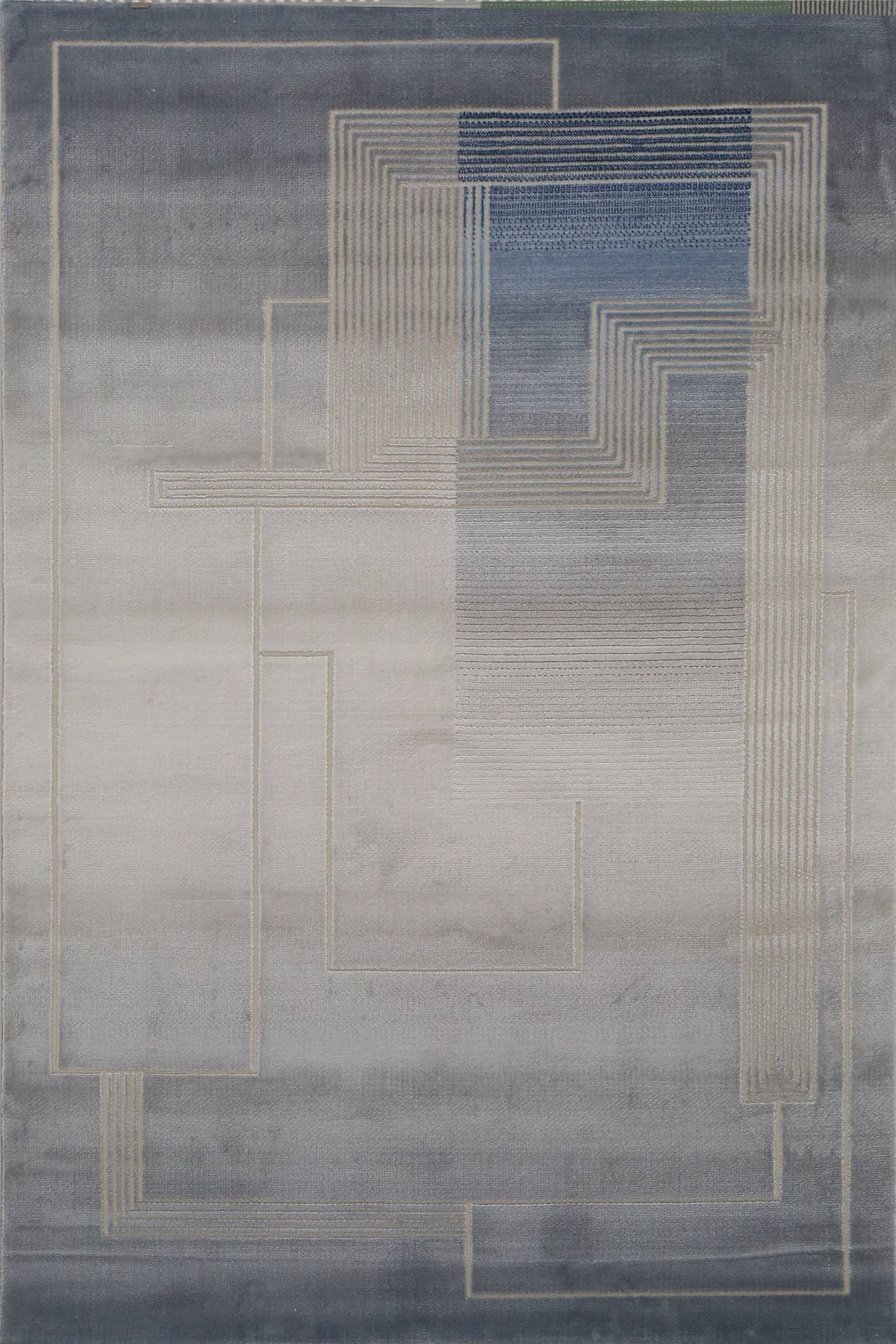 Azure Horizon Geometric Area Rug (PR-05) - GLARA HOME