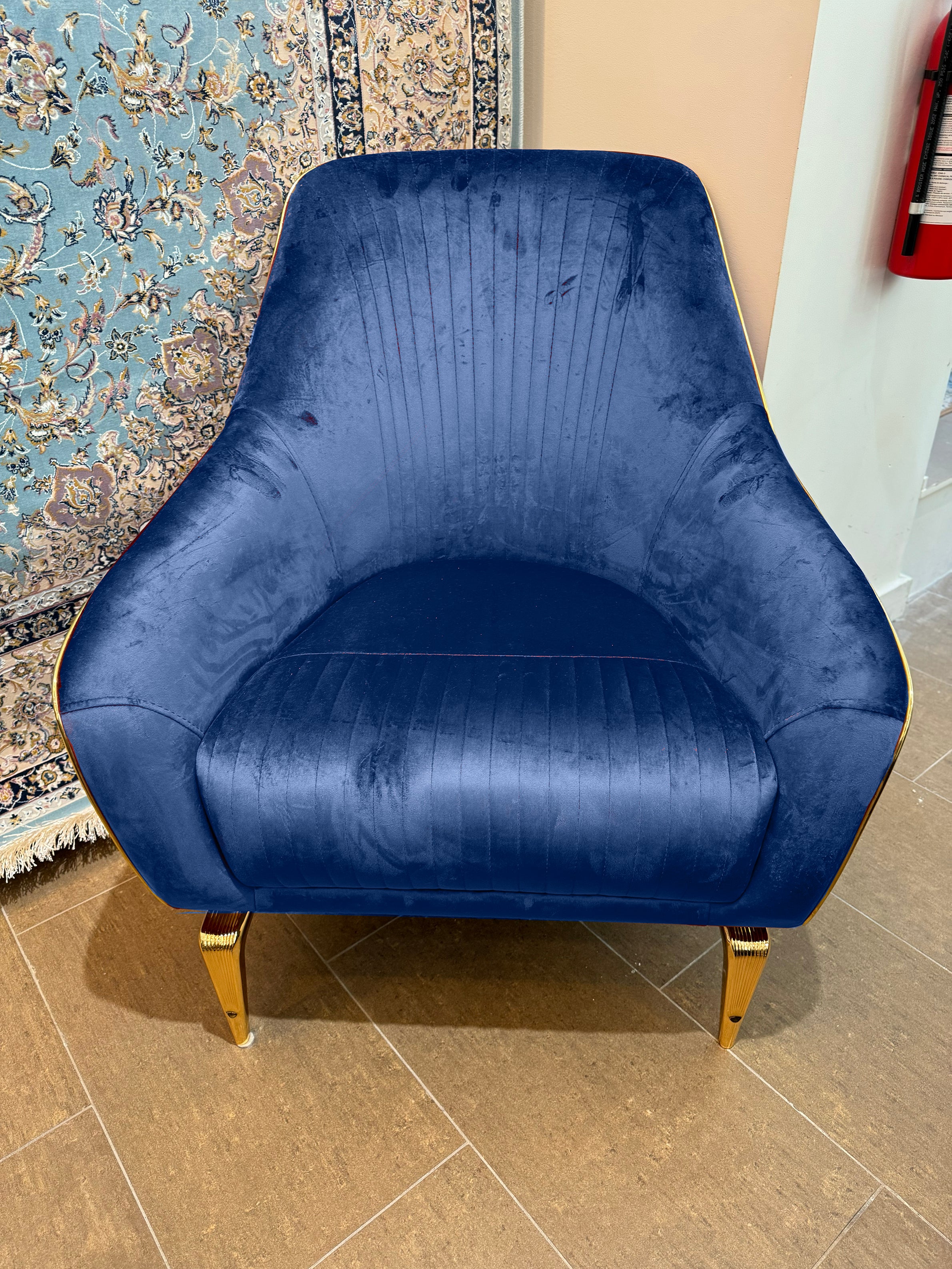 Boss Sofa ( Max24 Navy/ Gold - GLARA HOME