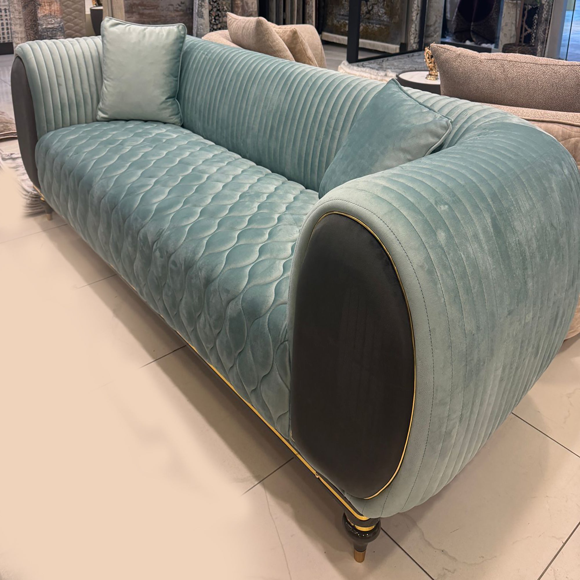 Capella Sofa ( Puma05-31 Gold ) - GLARA HOME