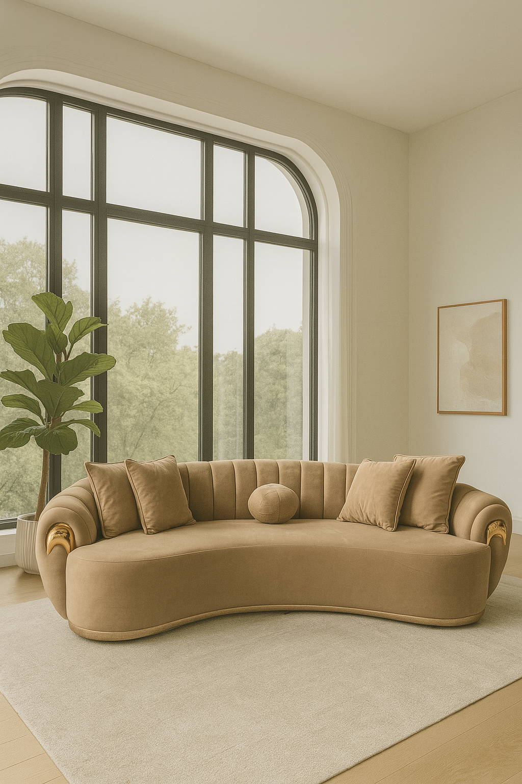 Prada Sofa Set Rose Gold Accent (MAXWELL 05)