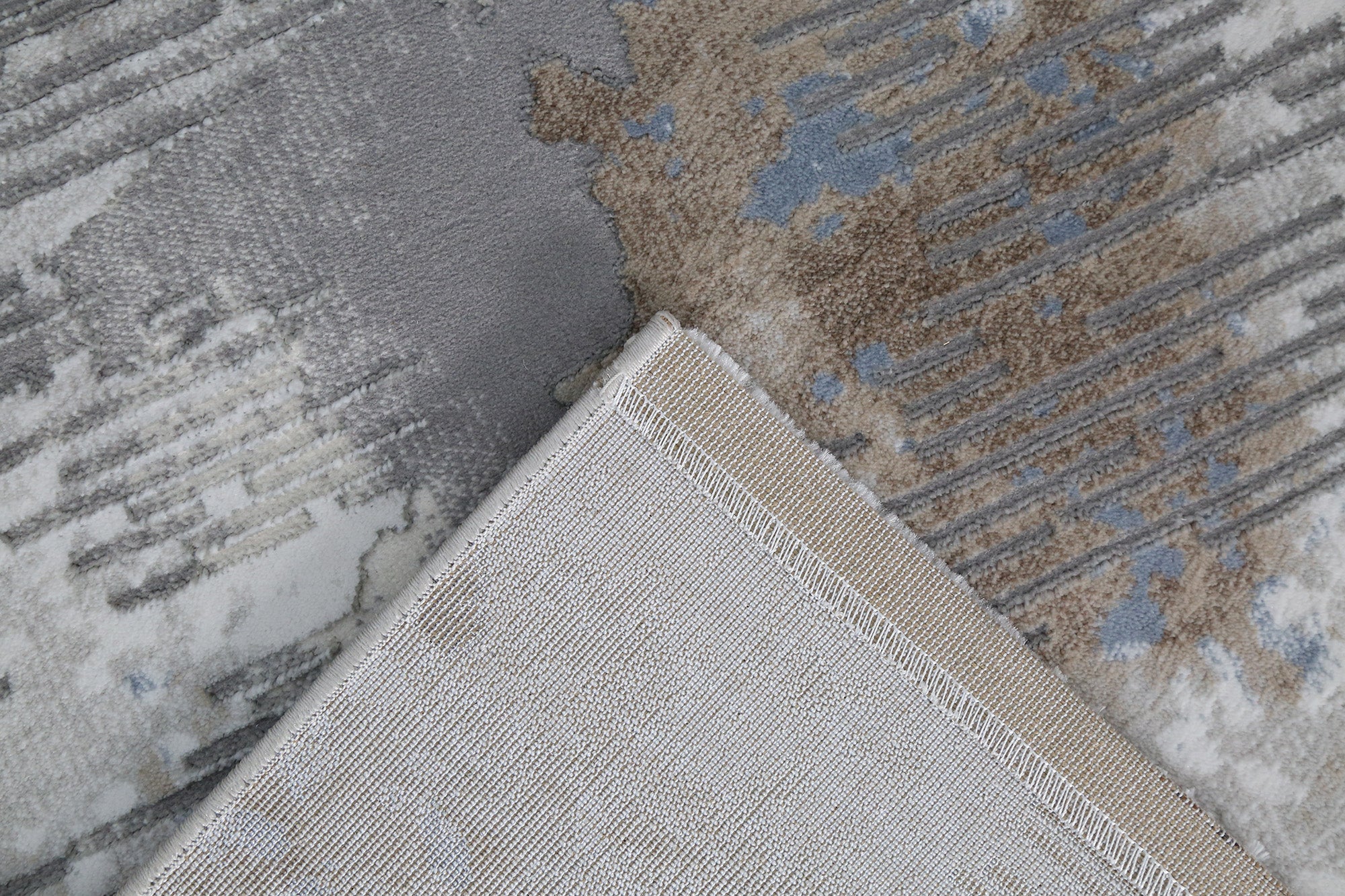 Driftwood Mist Abstract Area Rug (MDC-09) - GLARA HOME