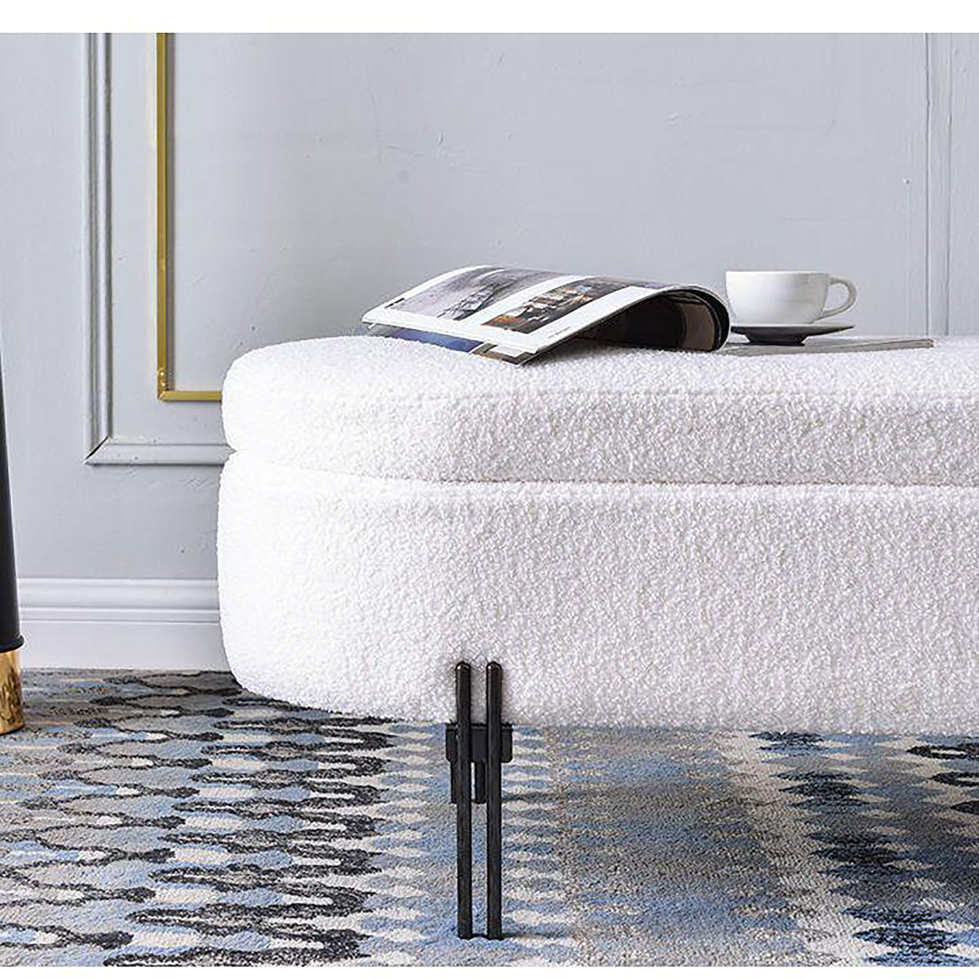 EleganceVault Storage Bench (MX-23) - GLARA HOME