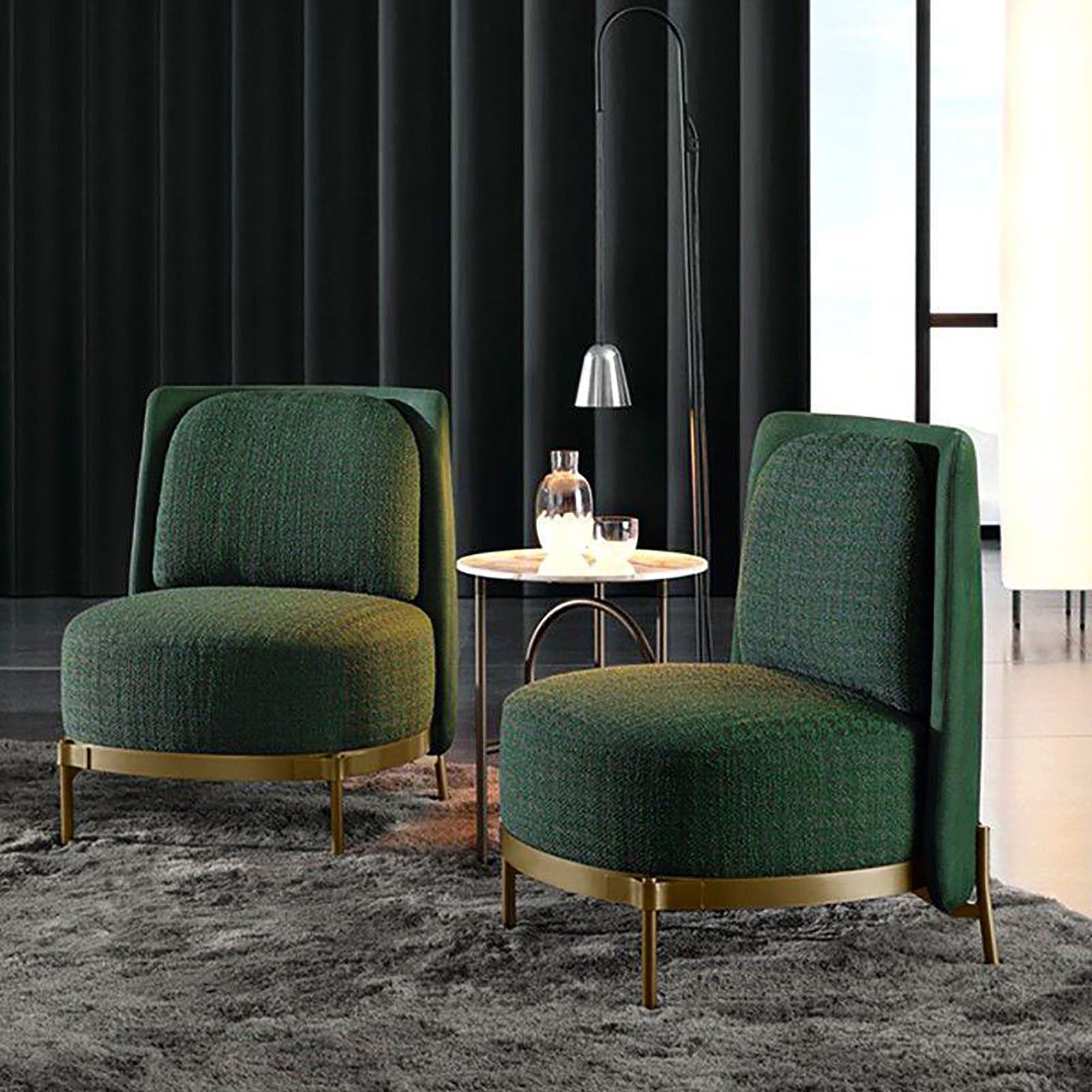 Emerald Luxe Accent Chair - GLARA HOME