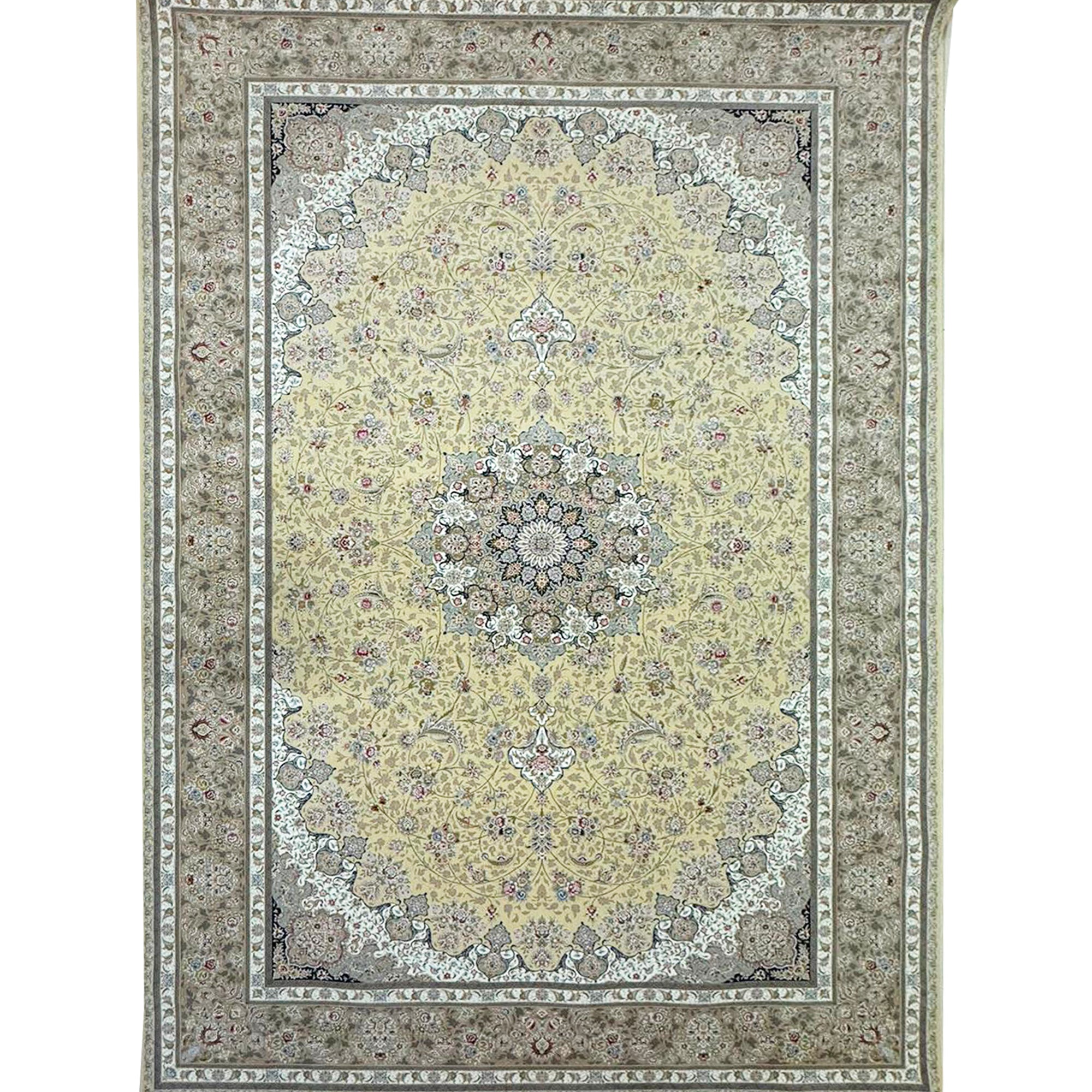 FARIMAH LIGHT BEIGE 1500 Reed Persian Area Rug - GLARA HOME