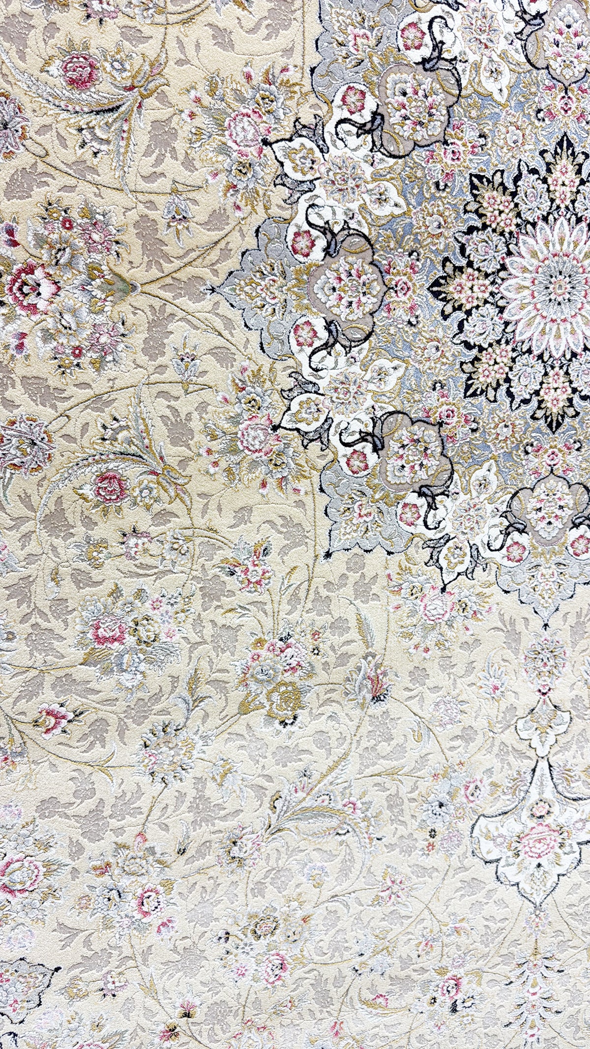 FARIMAH LIGHT BEIGE 1500 Reed Persian Area Rug - GLARA HOME