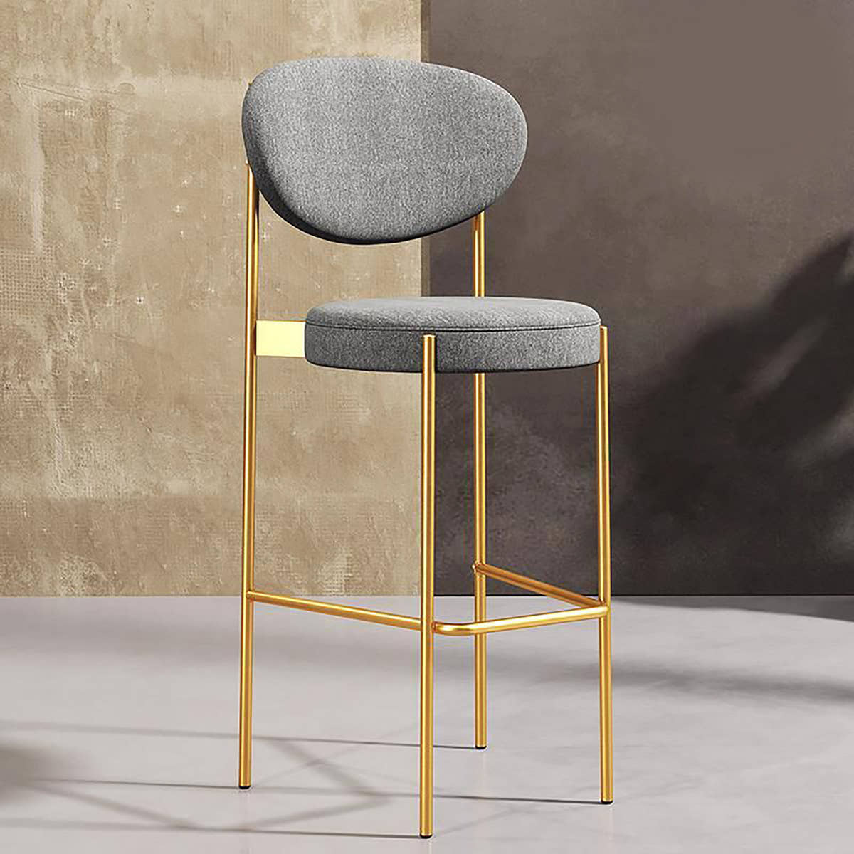 FlairGold Bar Stool - GLARA HOME