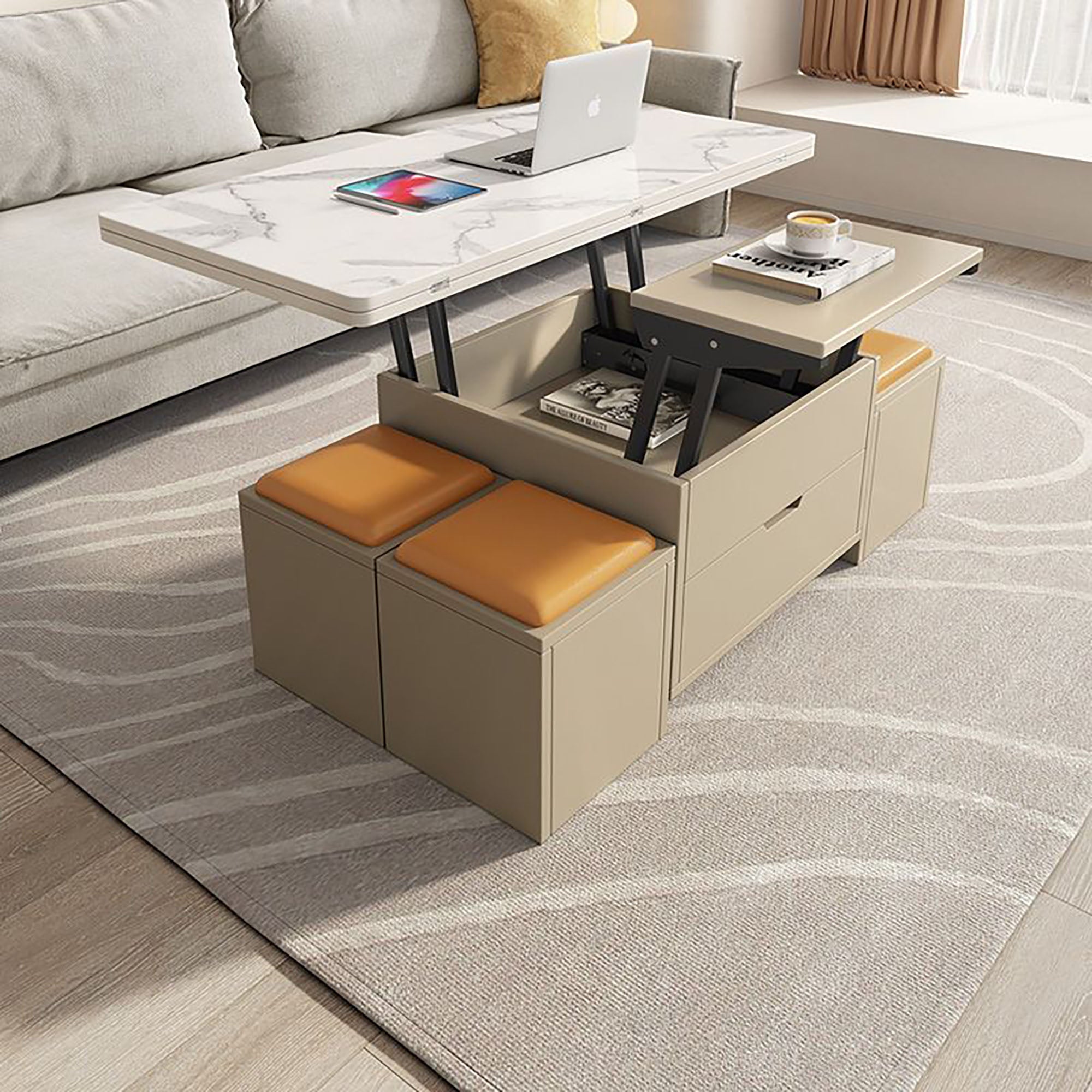 FlexiSpace Convertible Coffee Table (MX-15) - GLARA HOME