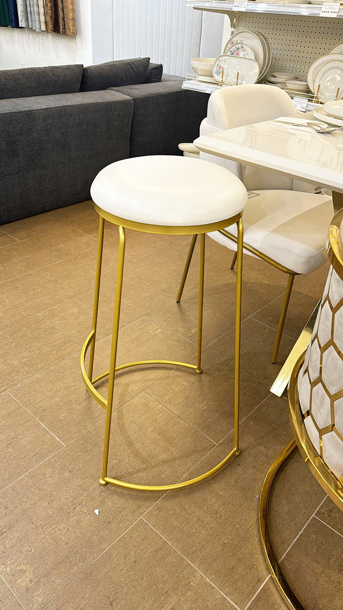 Gold Aura Bar Stool - GLARA HOME