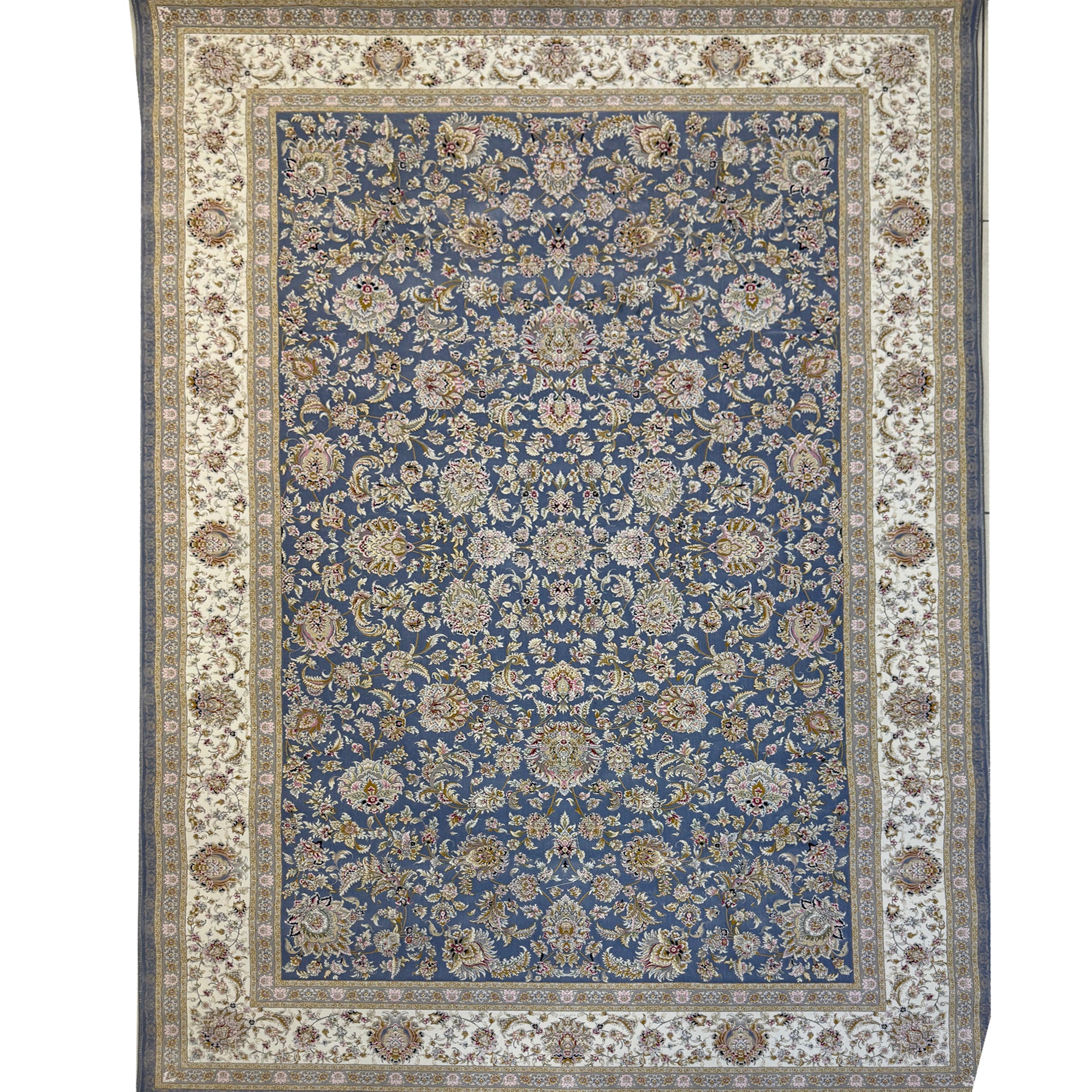 Golpar 1500 Reed Blue Persian Area Rug - GLARA HOME