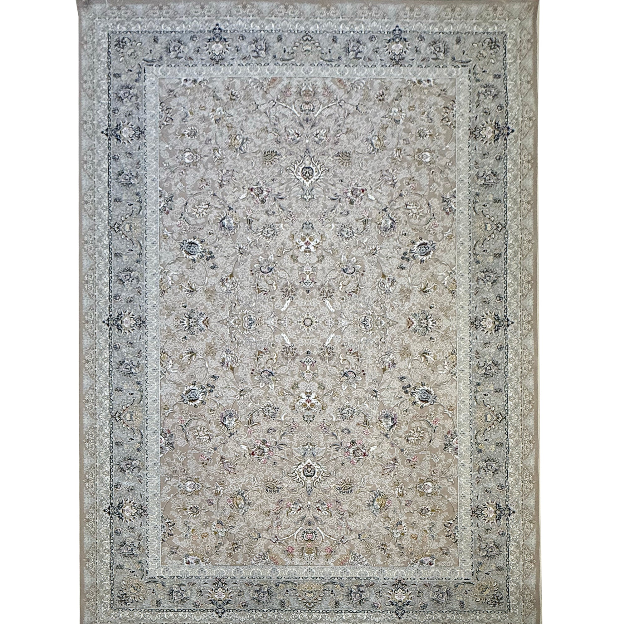 Golpar Beige 1500 Reed Persian Area Rug - GLARA HOME
