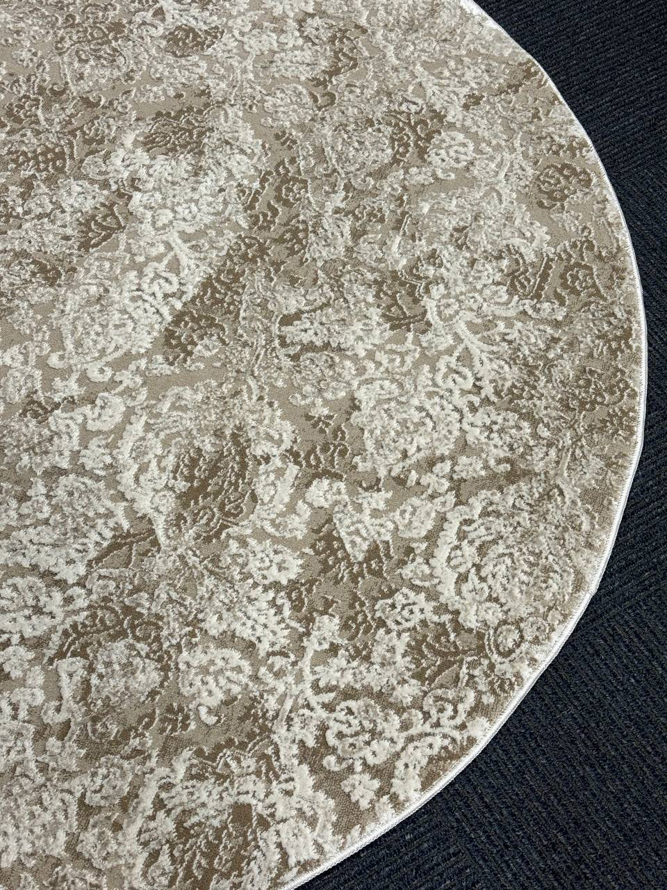 H4866 Round Rug Modern Textured Round Rug - GLARA HOME