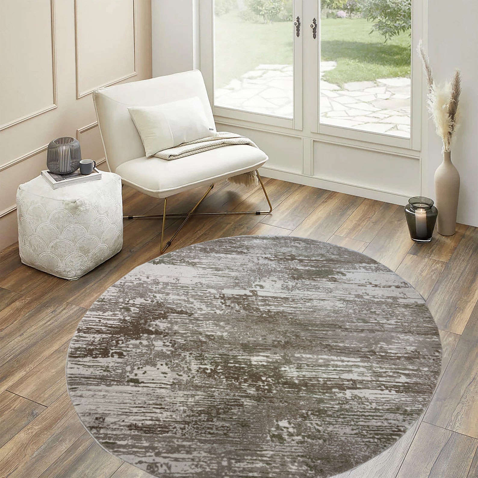 H5478 Round Rug - GLARA HOME