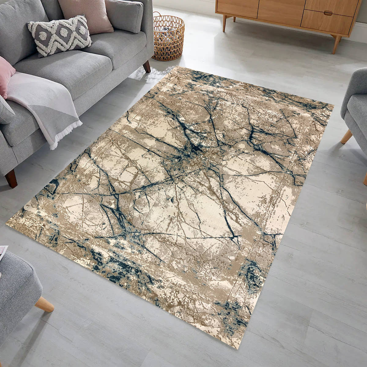 H6214 Modern Rug - GLARA HOME