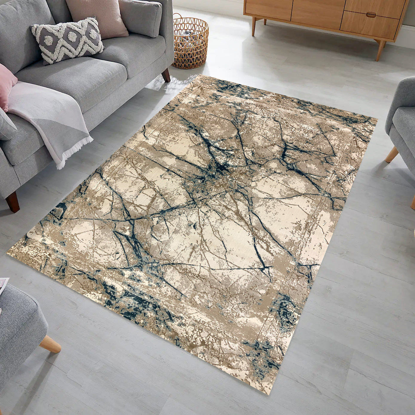 H6214 Modern Rug - GLARA HOME