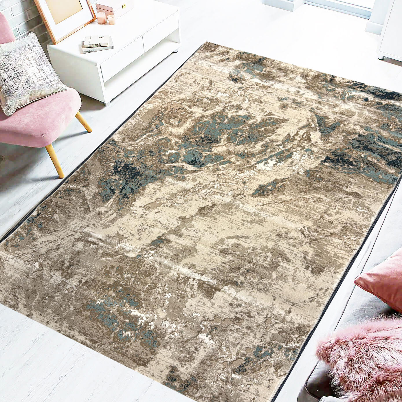 H6218 Modern Rug - GLARA HOME