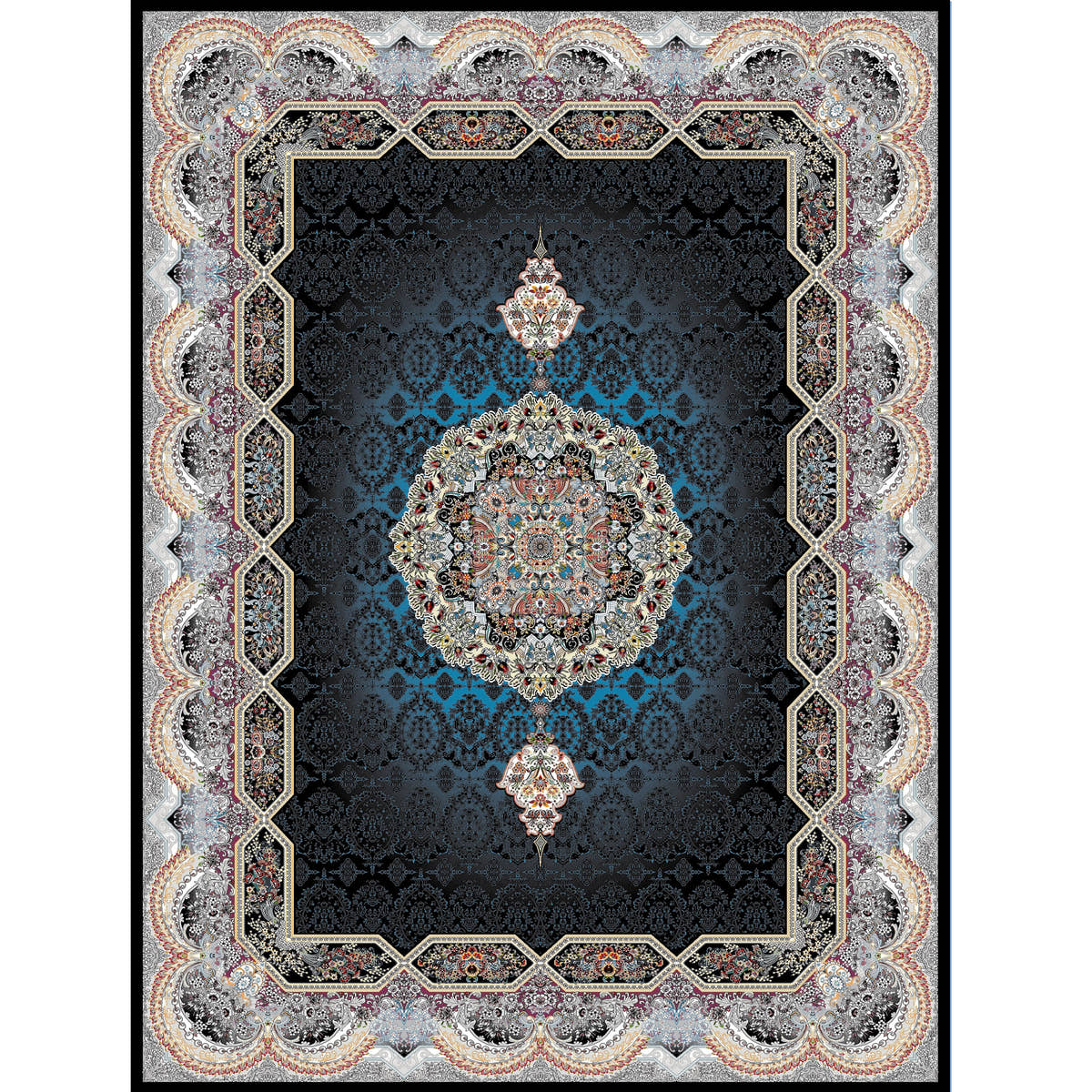 HALIDAY 700 Reed Persian Rug - GLARA HOME